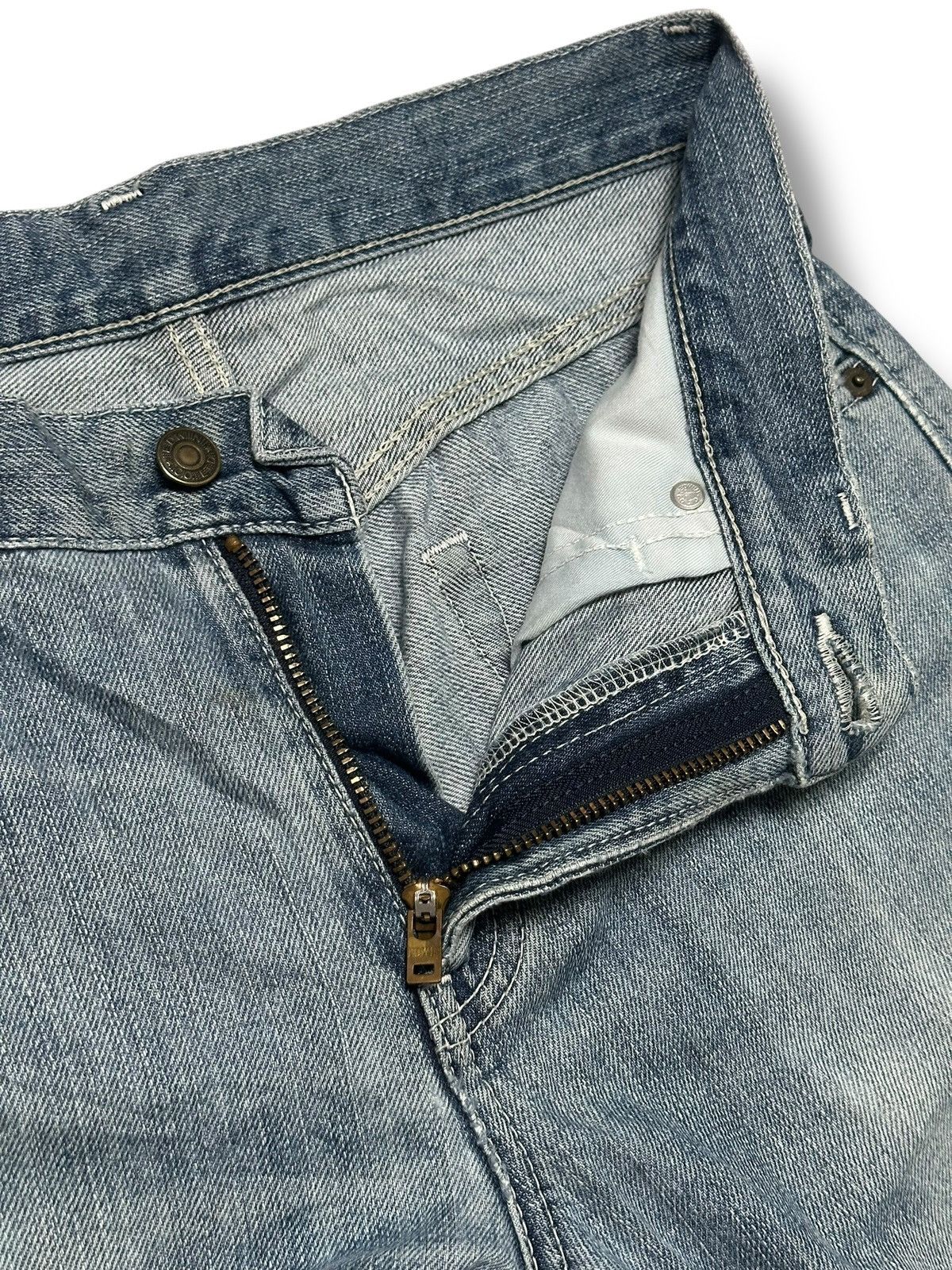 Edwin Edwin 403 Vintage With Distressed Straight Leg & Faded Wash Size US 30 / EU 46 - 8 Thumbnail