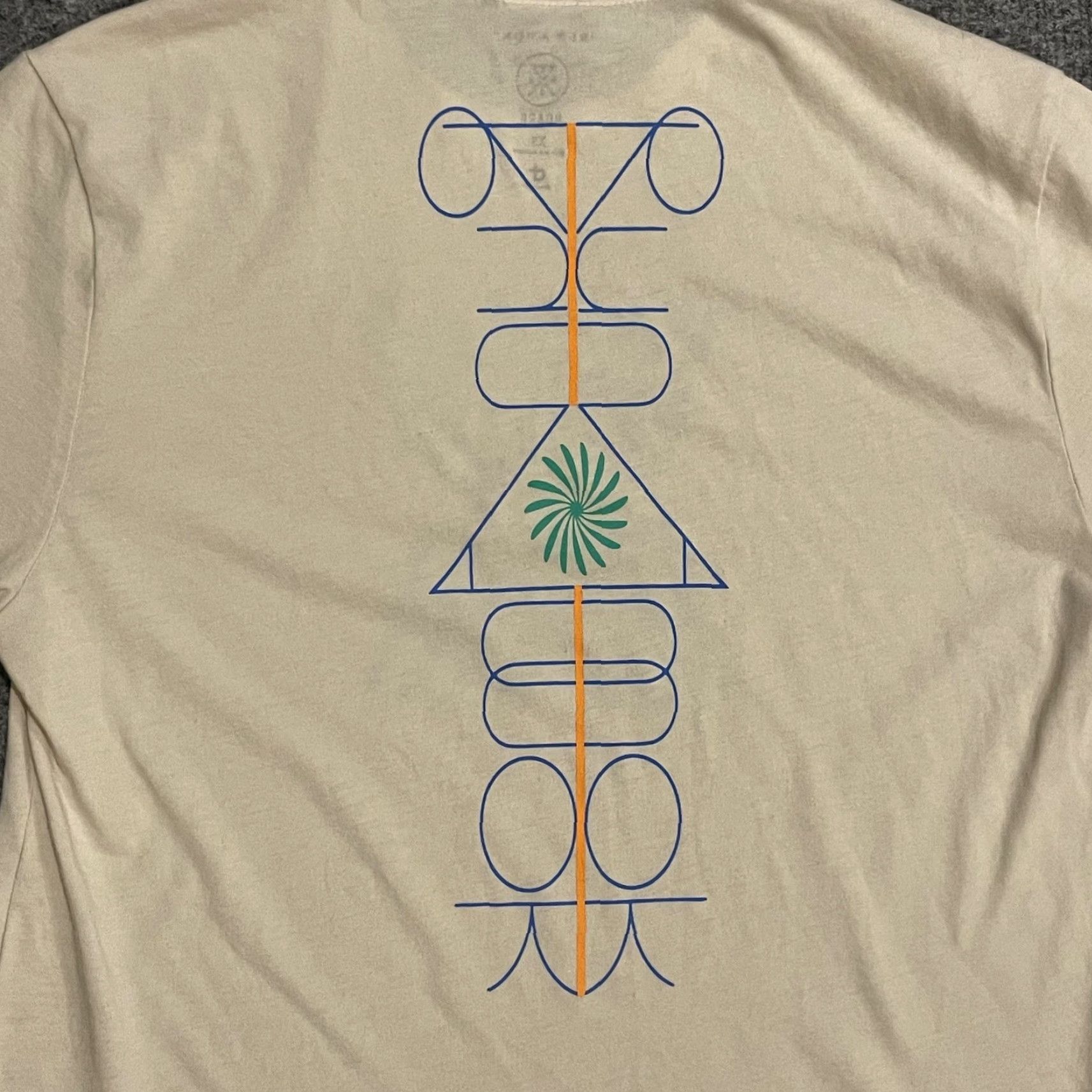 Roark Roark Run Amok Mathis Core SS Shirt Mens XS Beige Graphic Running TShirt Tee Size US XS / EU 42 / 0 - 3 Thumbnail