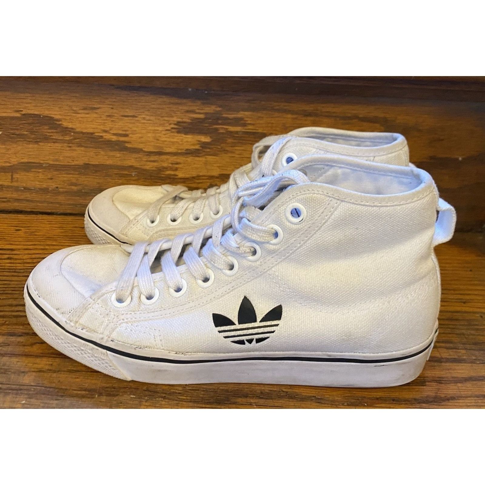 Adidas Adidas Originals High Cloud WHITE/BLACK Mens 6, Women’s 8 Size US 6 / EU 39 - 1 Thumbnail