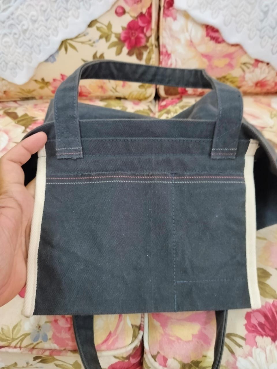 Ichizawa Shinzaburo Hanpu × Japanese Brand Kurashiki Hanpu Selvedge Series distress canvas bag Size ONE SIZE - 7 Thumbnail