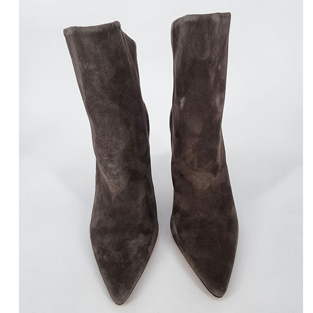 Iro IRO Gray Suede Pointy Toe High-Low Booties Size 36 (US 5.5) Size US 5.5 / IT 35.5 - 8 Thumbnail