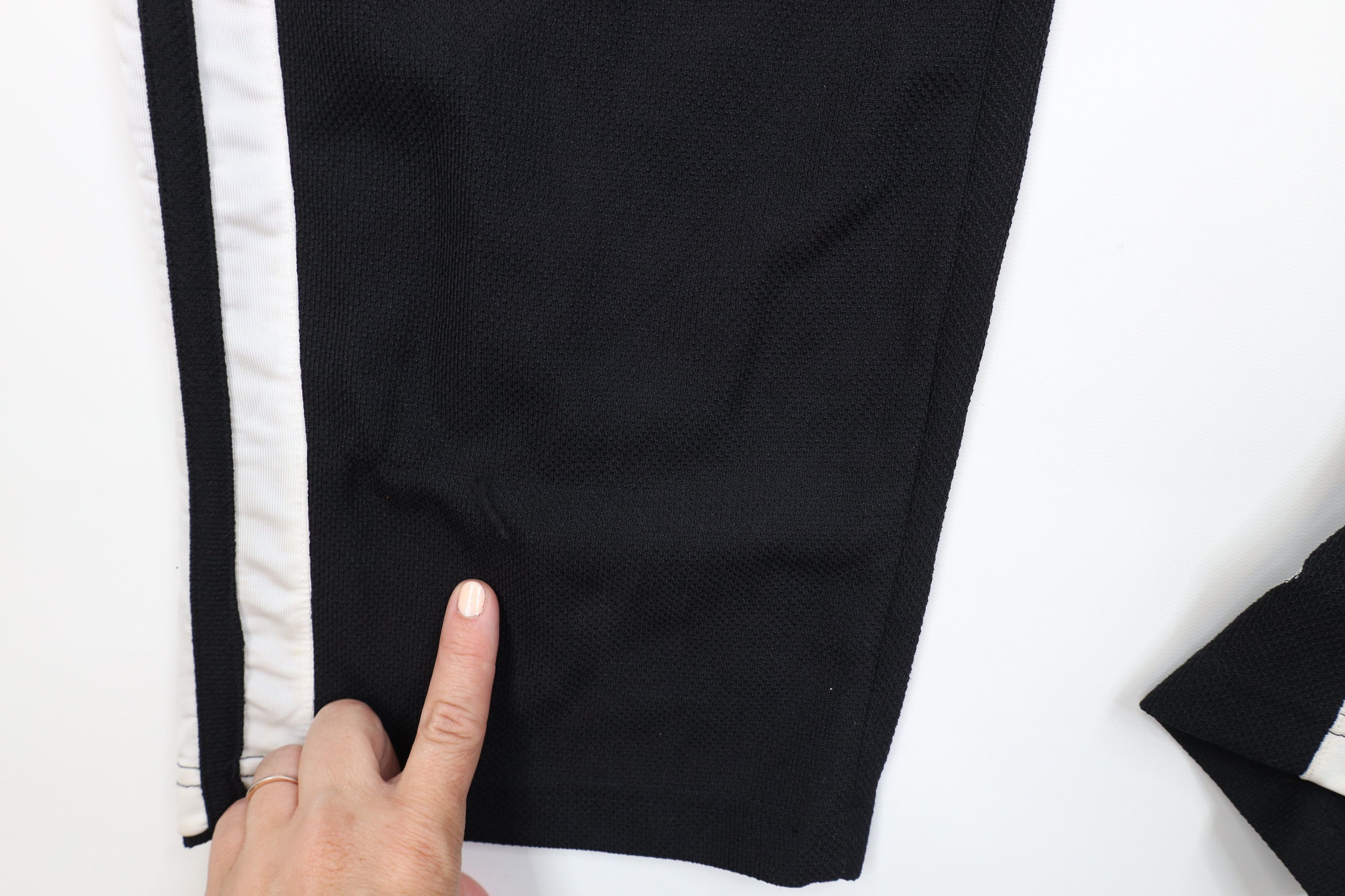 Vintage Vintage 90s Streetwear Knit Tearaway Wide Leg Pants Black Size US 38 / EU 54 - 7 Thumbnail