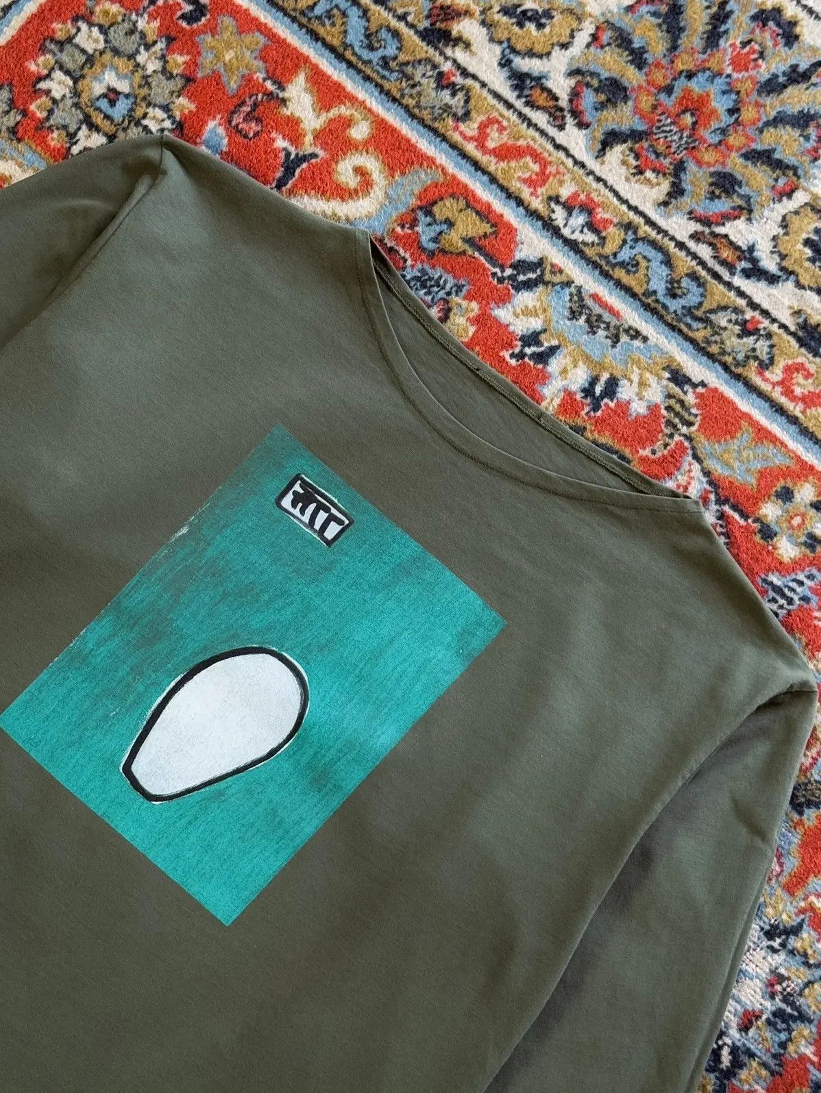 agnes b. Agnes B Emil Halmos Artist Boxy Fit Bowie Long Sleeve Tee Size US M / EU 48-50 / 2 - 10 Thumbnail