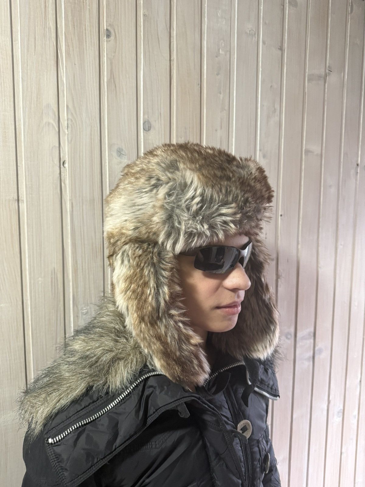 Vintage Y2K Fur Ushanka Vintage Fuzzy Trapper Hat Size ONE SIZE - 1 Thumbnail