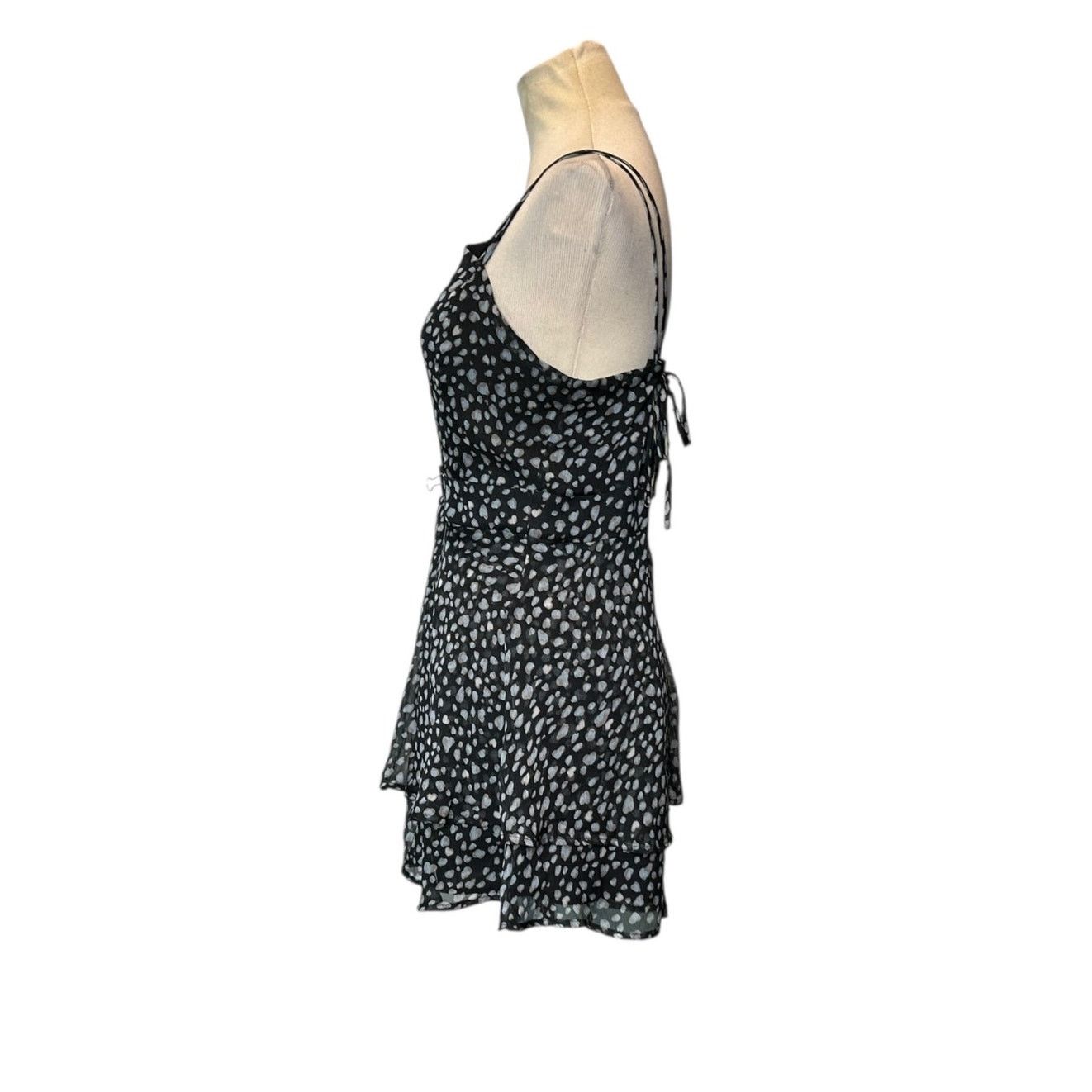 Anthropologie Le Lis black gray print ruffled romper size Large Size L / US 10 / IT 46 - 17 Thumbnail