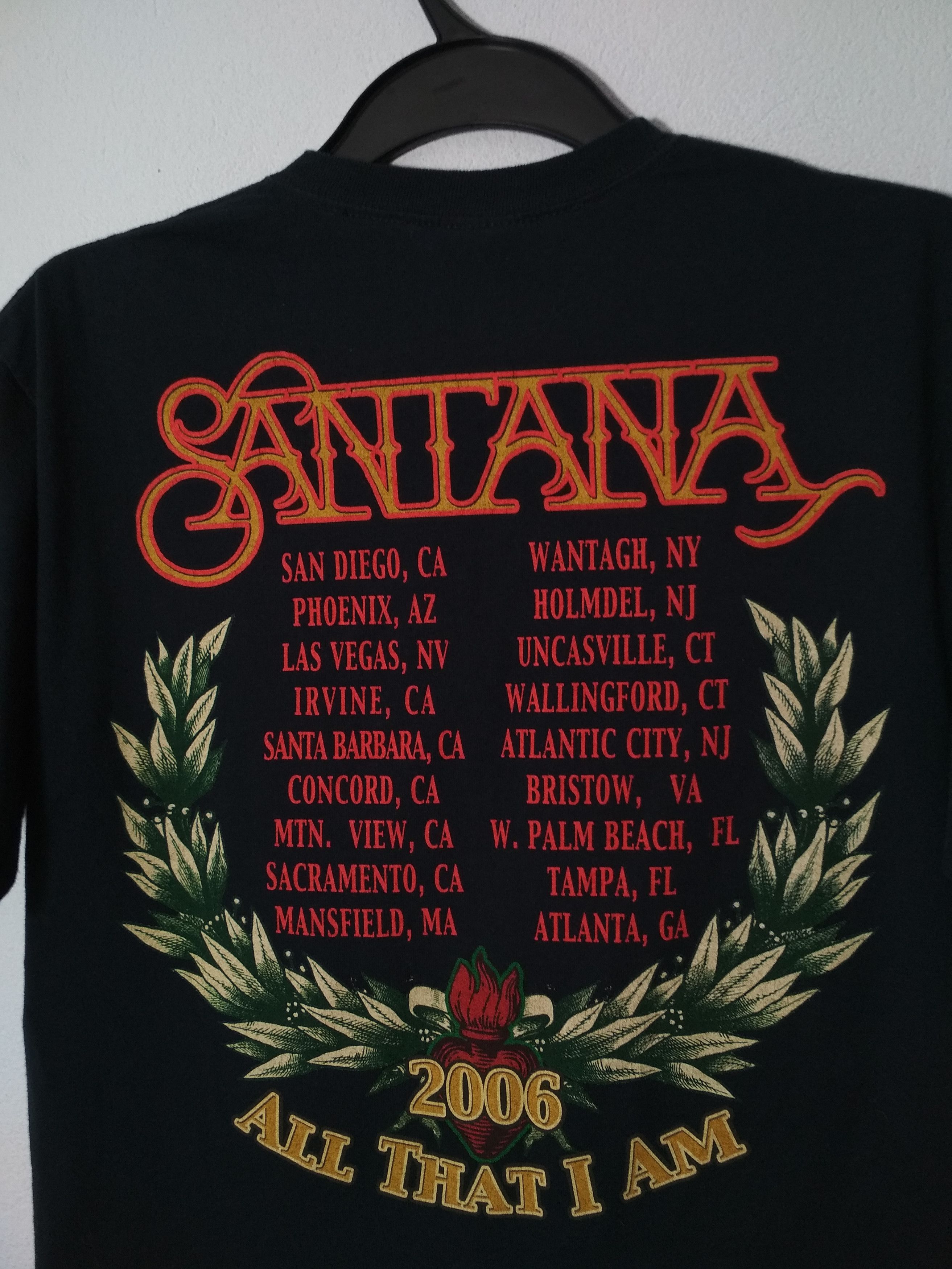 Band Tees Vintage SANTANA tour 2006 t-shirt tee M Size US M / EU 48-50 / 2 - 5 Thumbnail