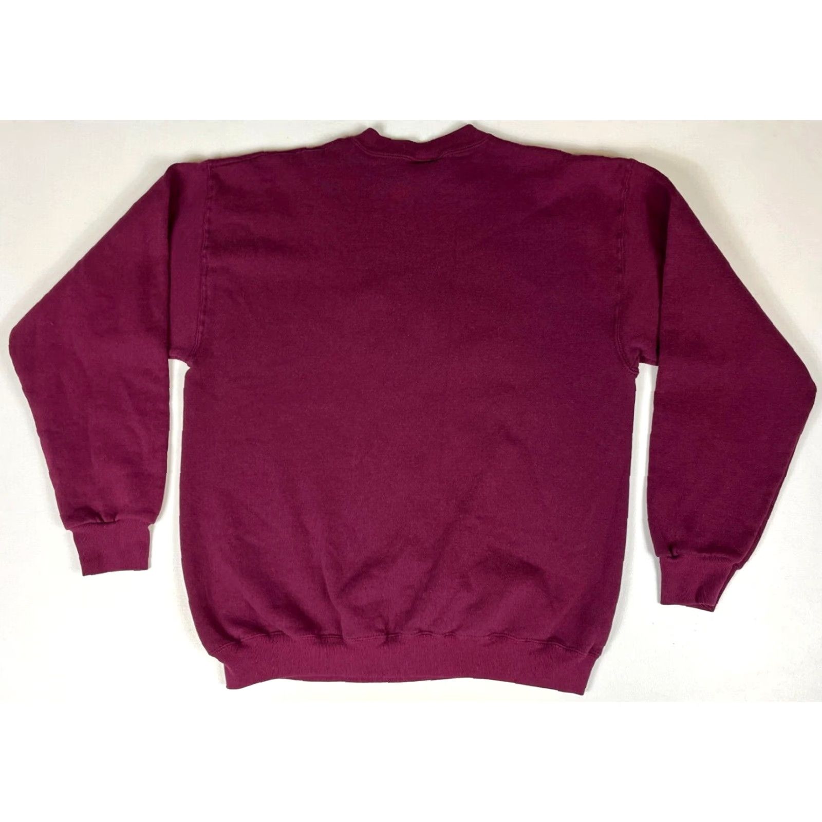 Mickey & Co. Mickey & Co. Men's Vintage Crewneck Sweatshirt Size L Maroon Embroidered Mickey Mouse 90s Cartoon Made in USA Size US L / EU 52-54 / 3 - 2 Thumbnail