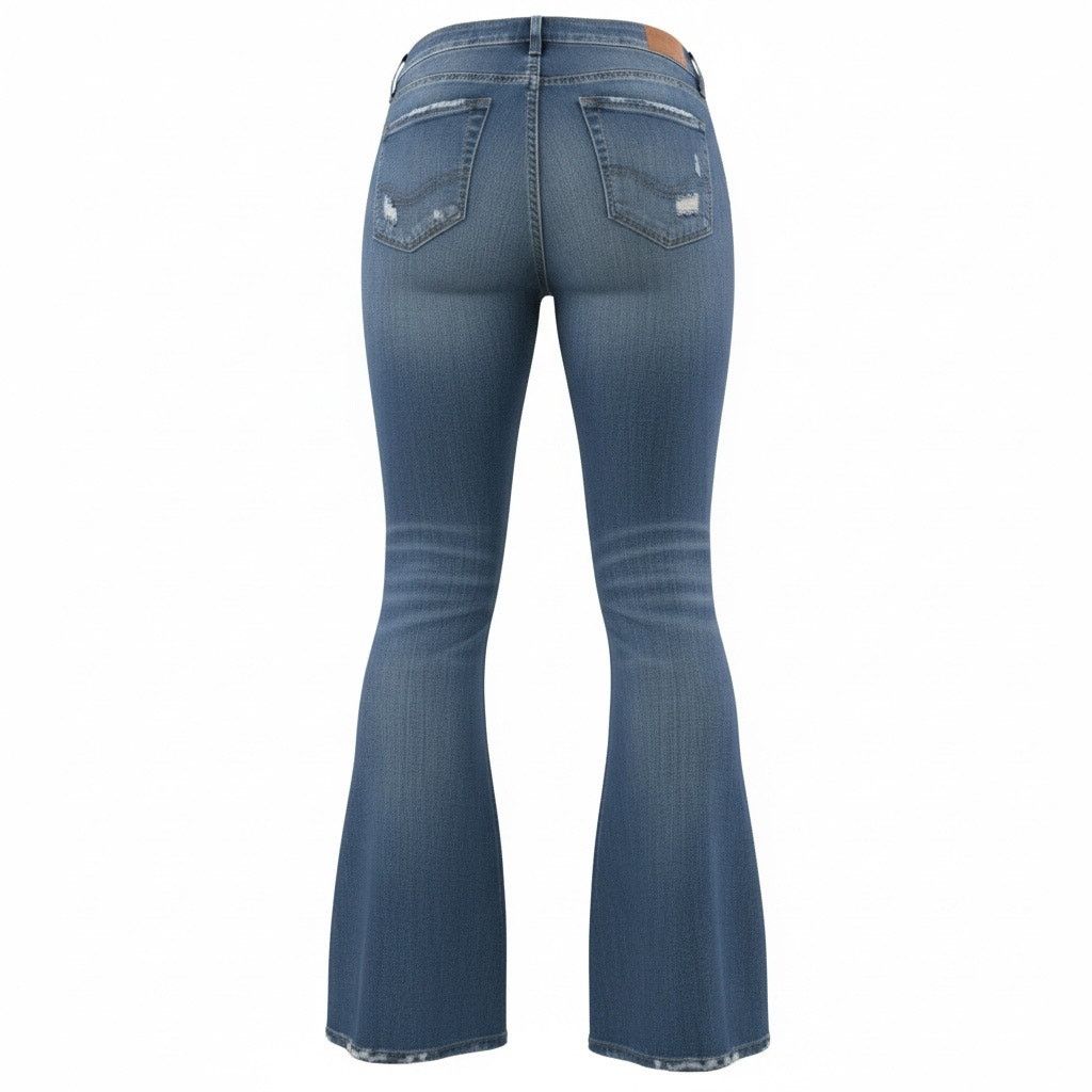 American Eagle Outfitters American Eagle Women’s Size 18 Short Stretch Flare Jeans Size 40" / US 18 - 2 Thumbnail