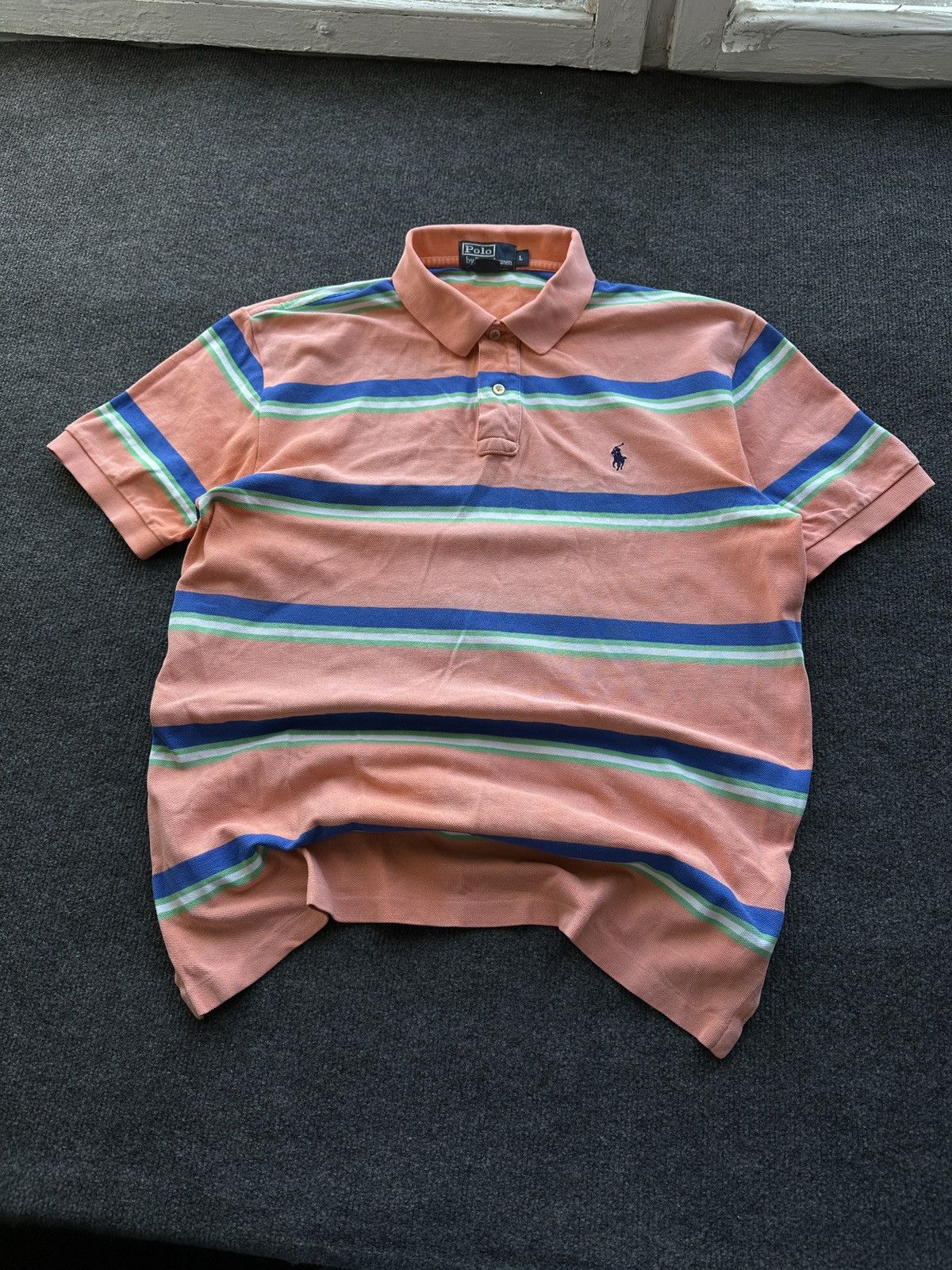 Ralph Lauren 🚨 RALPH LAUREN POLO STRIPED WITH PONY LOGO Y2K LUXURY Size US L / EU 52-54 / 3 - 1 Thumbnail