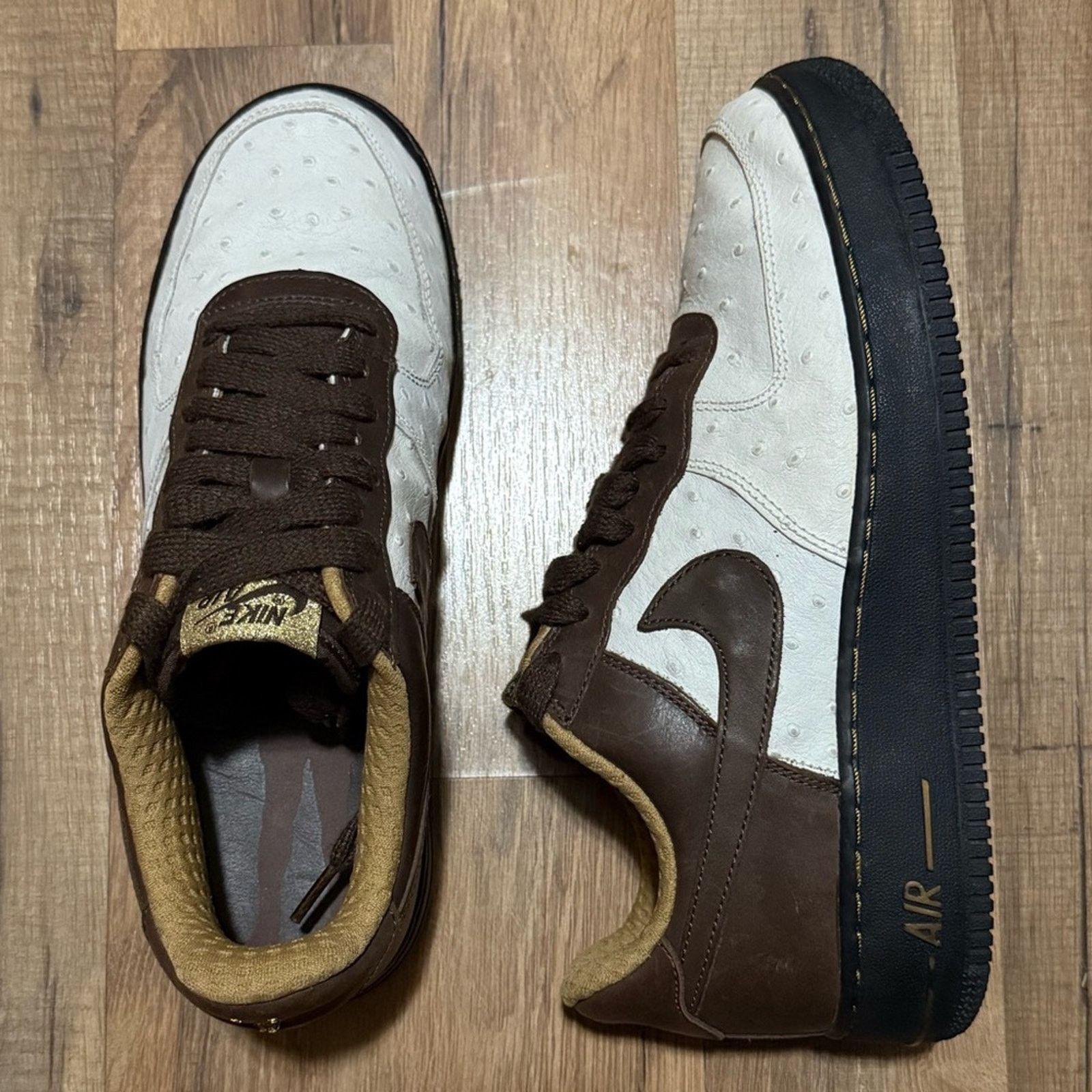 Nike 2006 Nike Air Force 1 Premium Boxing Champ Baroque Brown Size US 9.5 / EU 42-43 - 3 Thumbnail