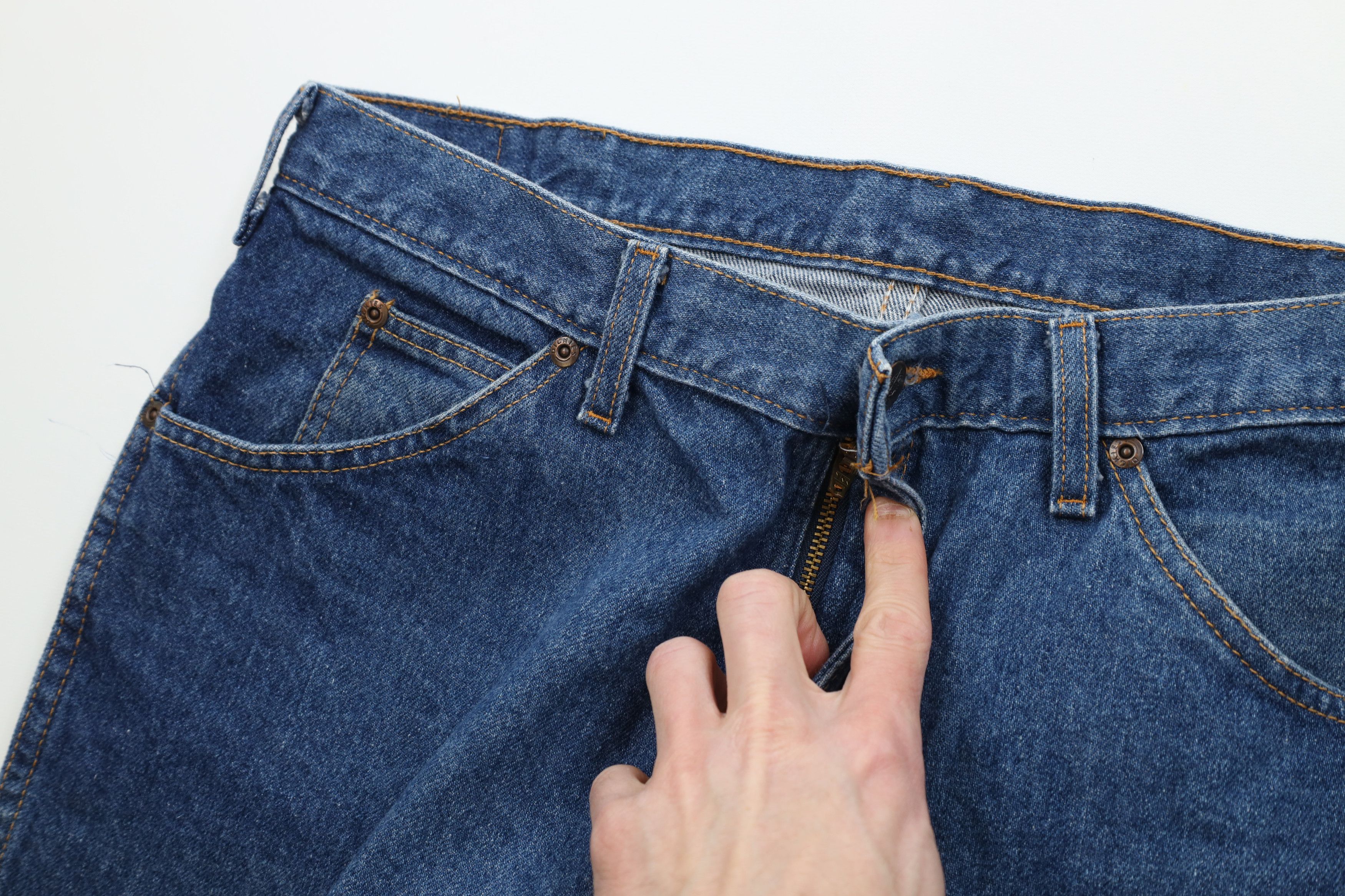 Dickies Vintage 90s Dickies Straight Leg Denim Jeans Blue Cotton Size US 34 / EU 50 - 6 Thumbnail