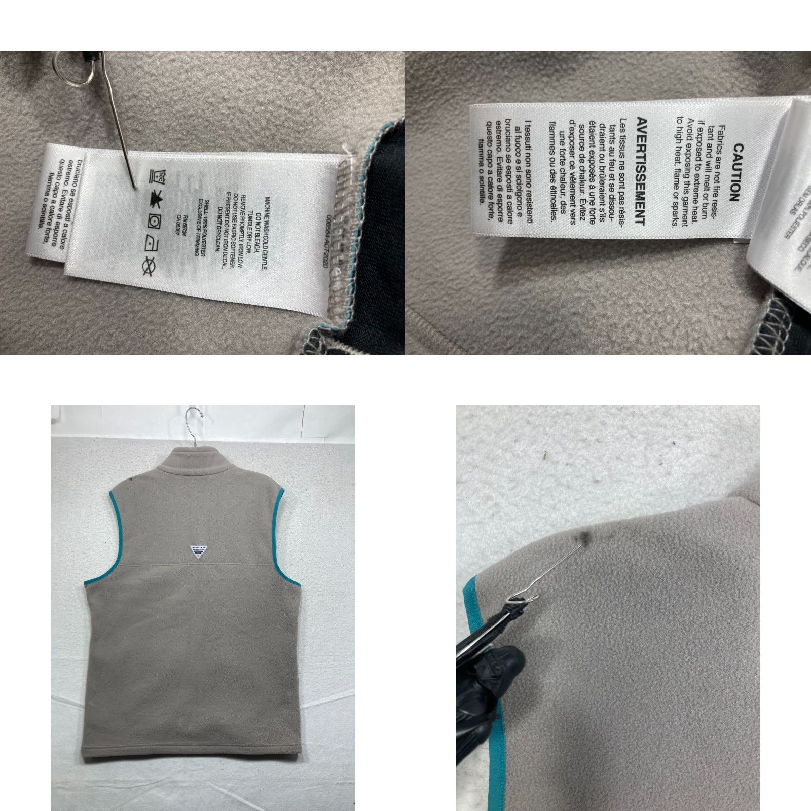 Vintage Columbia Mens Vest II Grey Sleeveless Zip Pockets Fleece Sweater Size US M / EU 48-50 / 2 - 8 Thumbnail