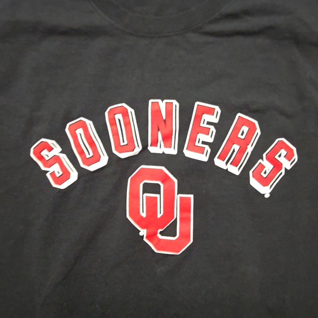 Hanes Oklahoma Sooners Football Shirt Graphic L College Tee Size US L / EU 52-54 / 3 - 2 Thumbnail