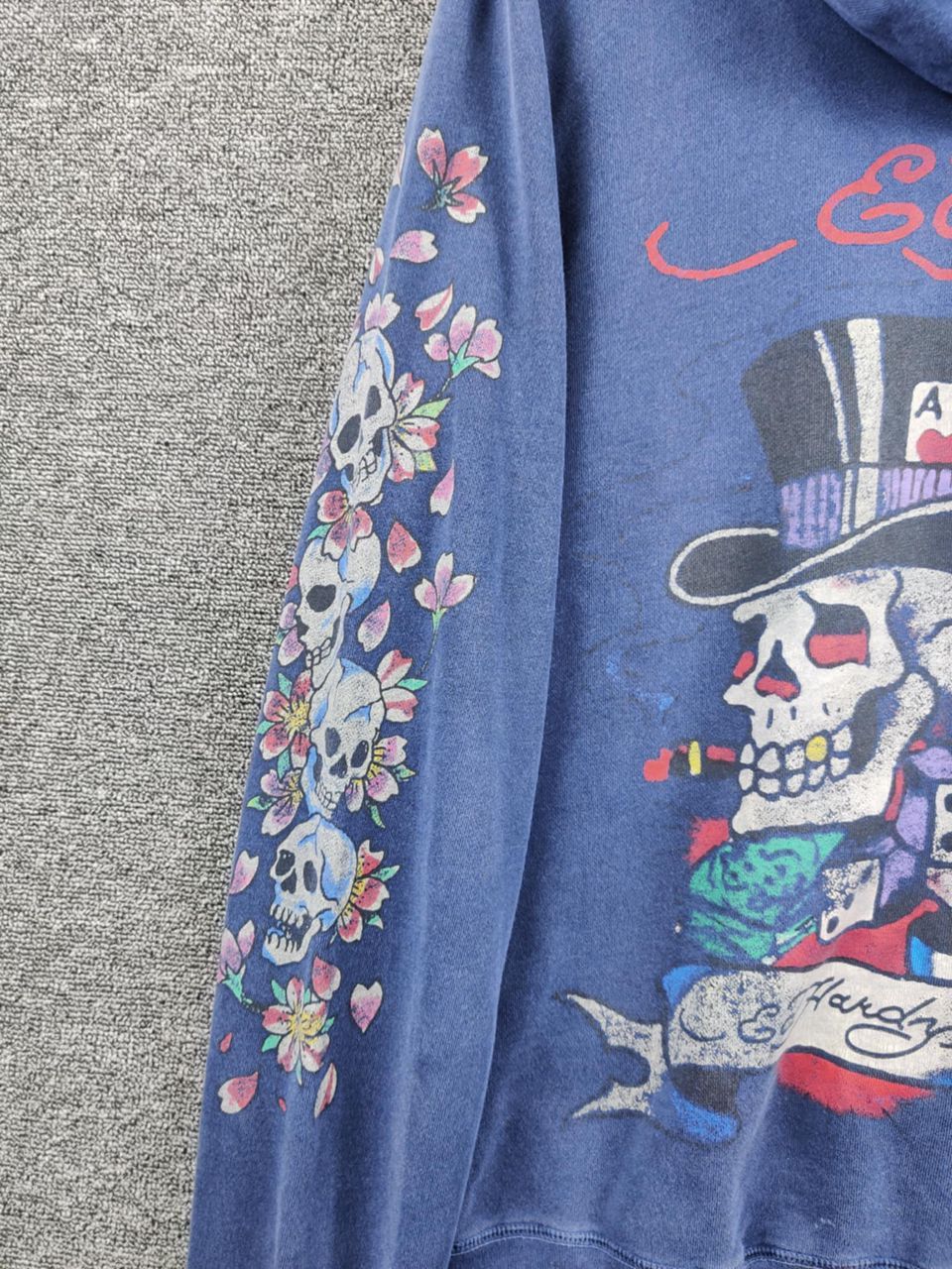 Ed Hardy Vintage Ed Hardy Christian Audigier Skull Zipper Hoodie Size US L / EU 52-54 / 3 - 3 Thumbnail