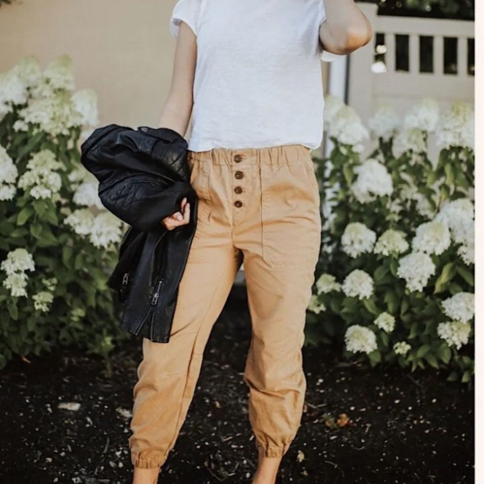 Free People Free People Cadet Pull-On Joggers Brown Size S Size 28" / US 6 / IT 42 - 3 Thumbnail