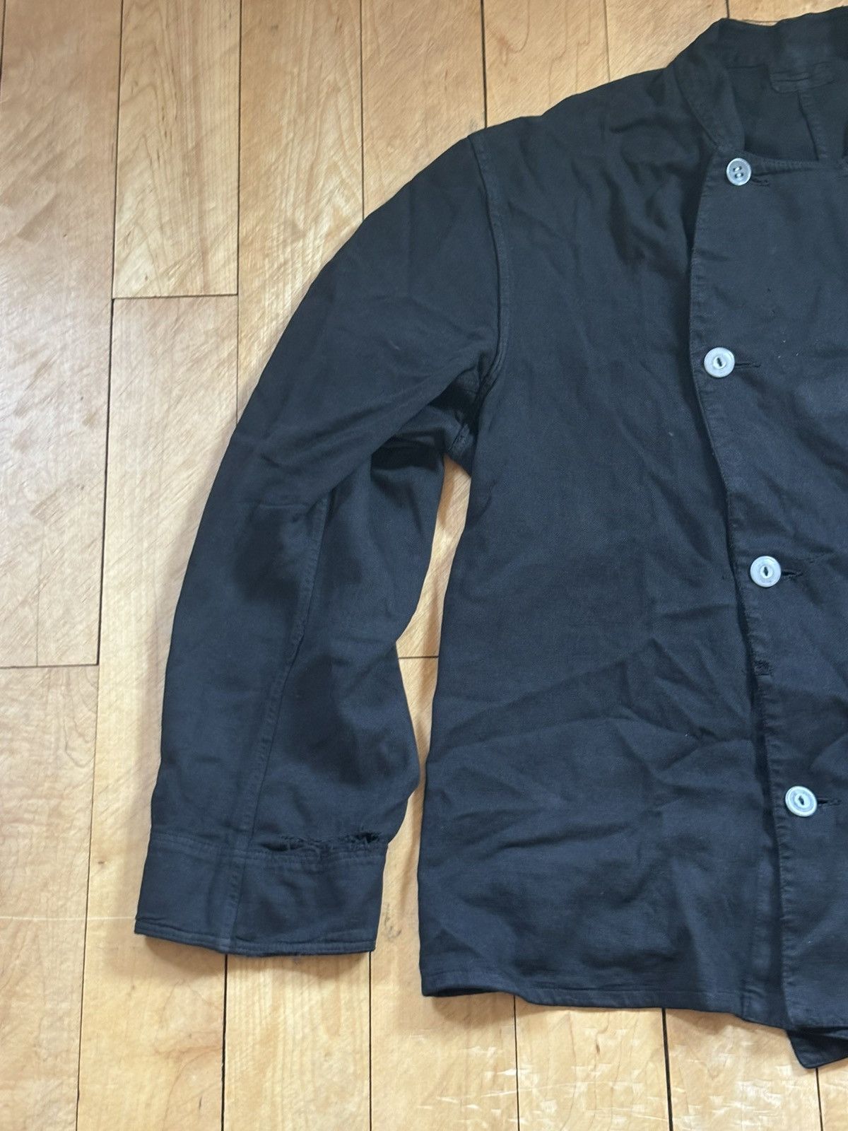 Vintage Vintage French black double breasted shirt Size US M / EU 48-50 / 2 - 4 Thumbnail