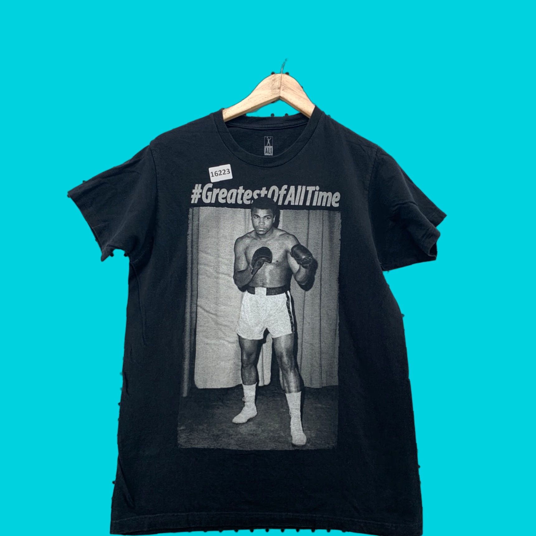 Vintage Muhammed Ali Shirt Black Greatest Of All Time Adult Medium Short Sleeve Boxing Mens Shirt Size US M / EU 48-50 / 2 - 1 Thumbnail