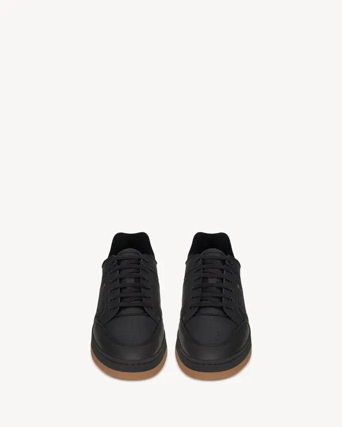 Saint Laurent Paris o1s1wg110126 690789 SL/61 Low Top Sneakers in Noir Size US 7 / EU 40 - 2 Thumbnail