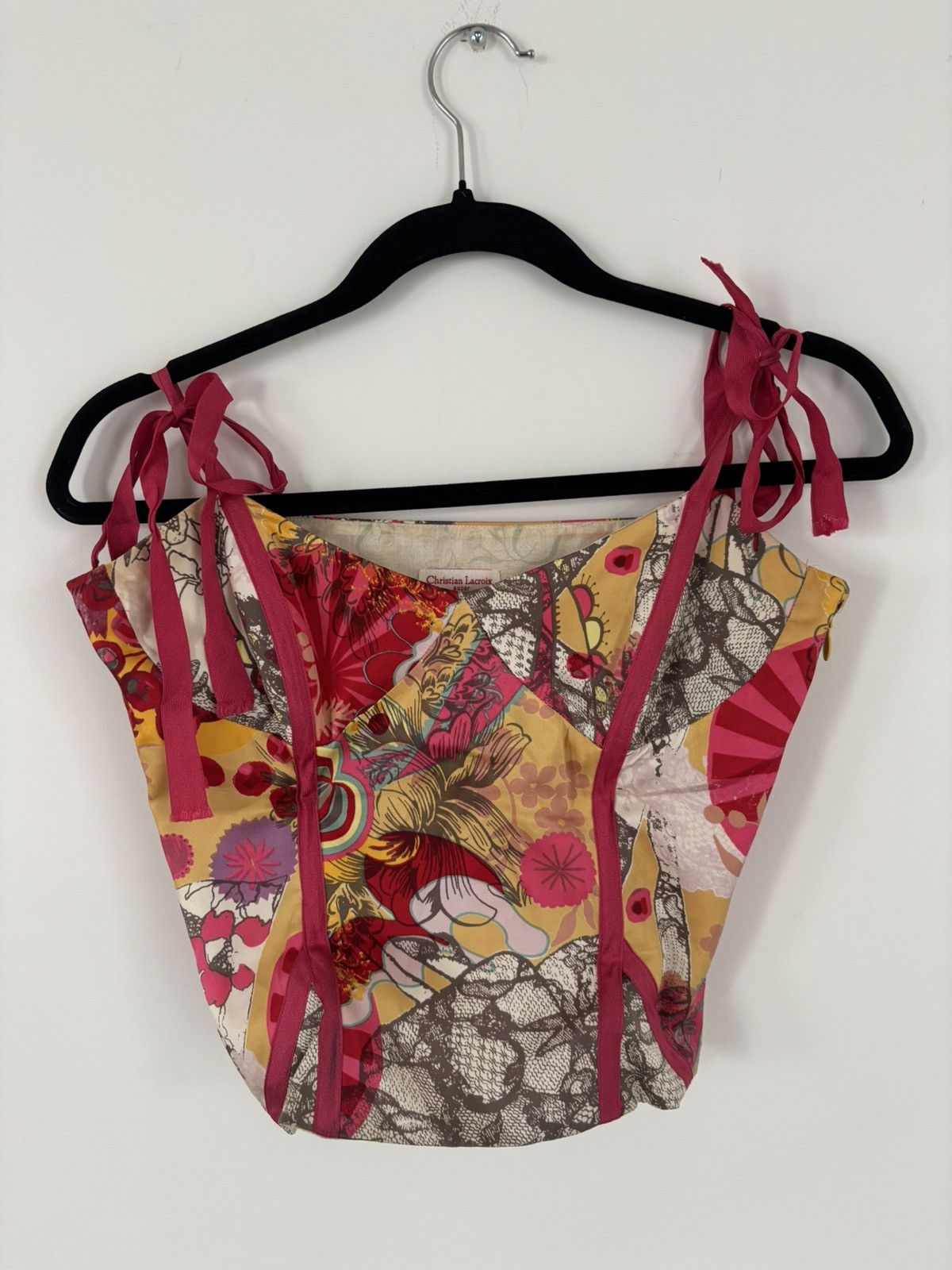 Christian Lacroix Vintage Christian Lacroix Bazar Silk Corset Top Size M / US 6-8 / IT 42-44 - 1 Thumbnail