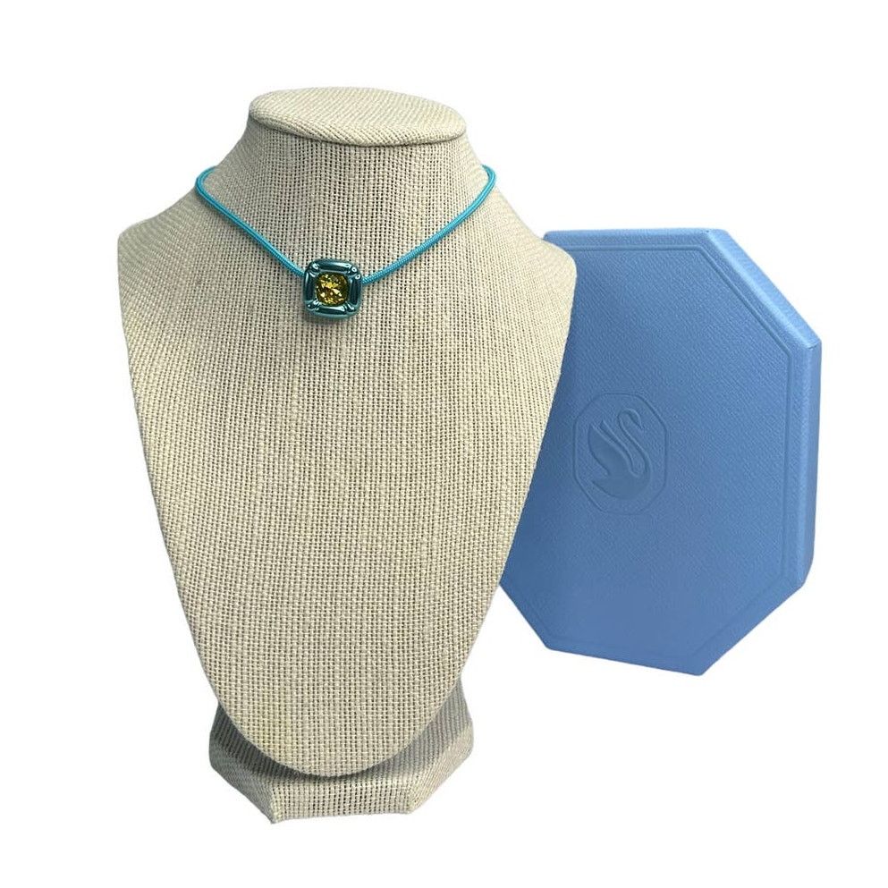 Swarovski Swarovski Dulcis Cushion cut, Blue Choker Necklace Size ONE SIZE - 1 Thumbnail