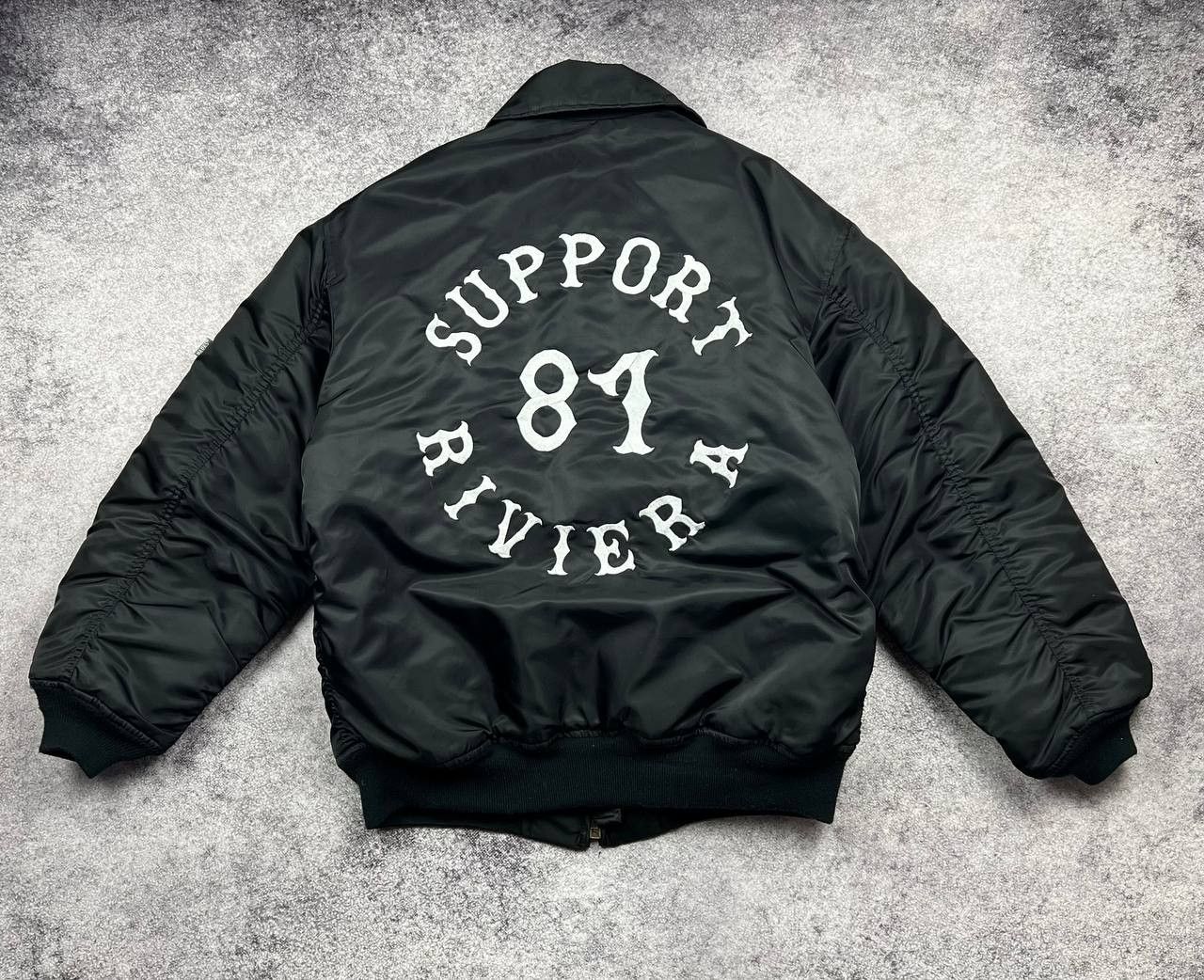 Vintage Vintage Bomber MA-1 Support Riviera 90S Streetwear Size US L / EU 52-54 / 3 - 2 Thumbnail