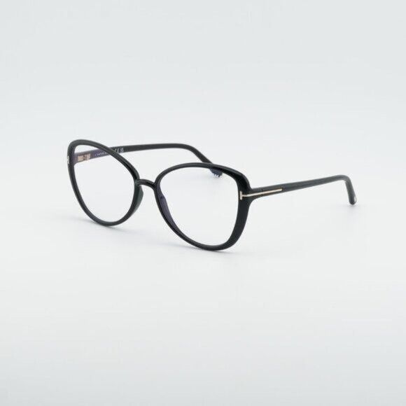 Tom Ford Tom Ford FT5907-B 001 Eyeglasses Black 55mm Butterfly Frame Size ONE SIZE - 7 Thumbnail