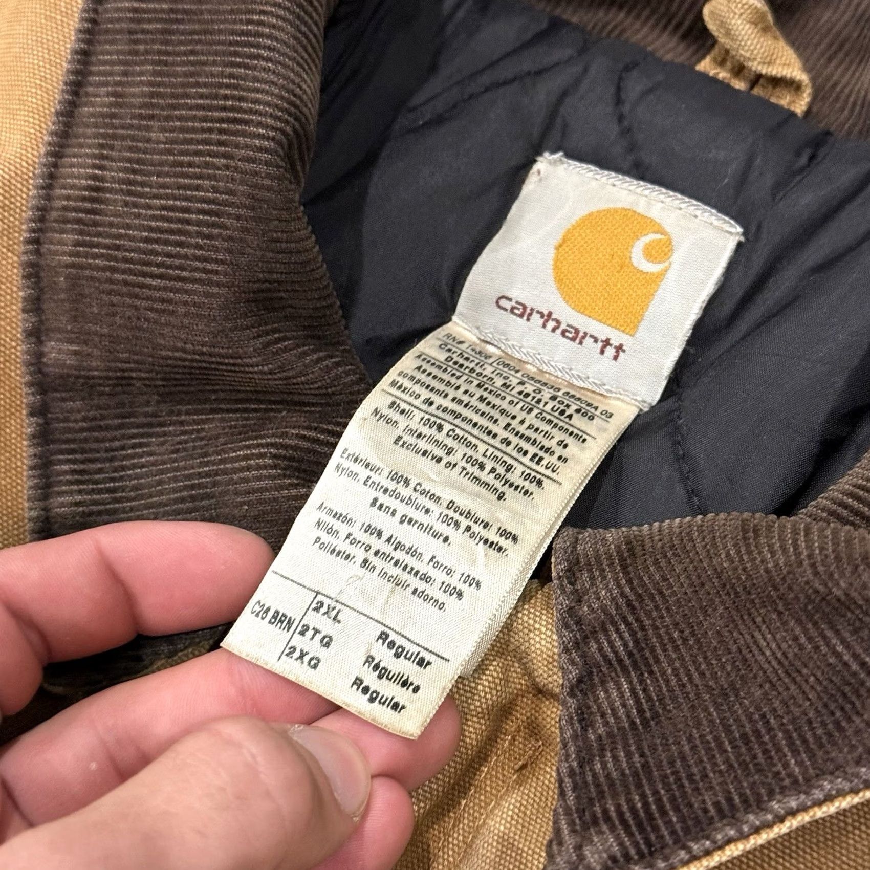 Carhartt VINTAGE Carhartt Jacket Mens 2XL Brown Arctic Lined C26CHT Chore Barn Distressed Shirt? Size US XXL / EU 58 / 5 - 3 Thumbnail