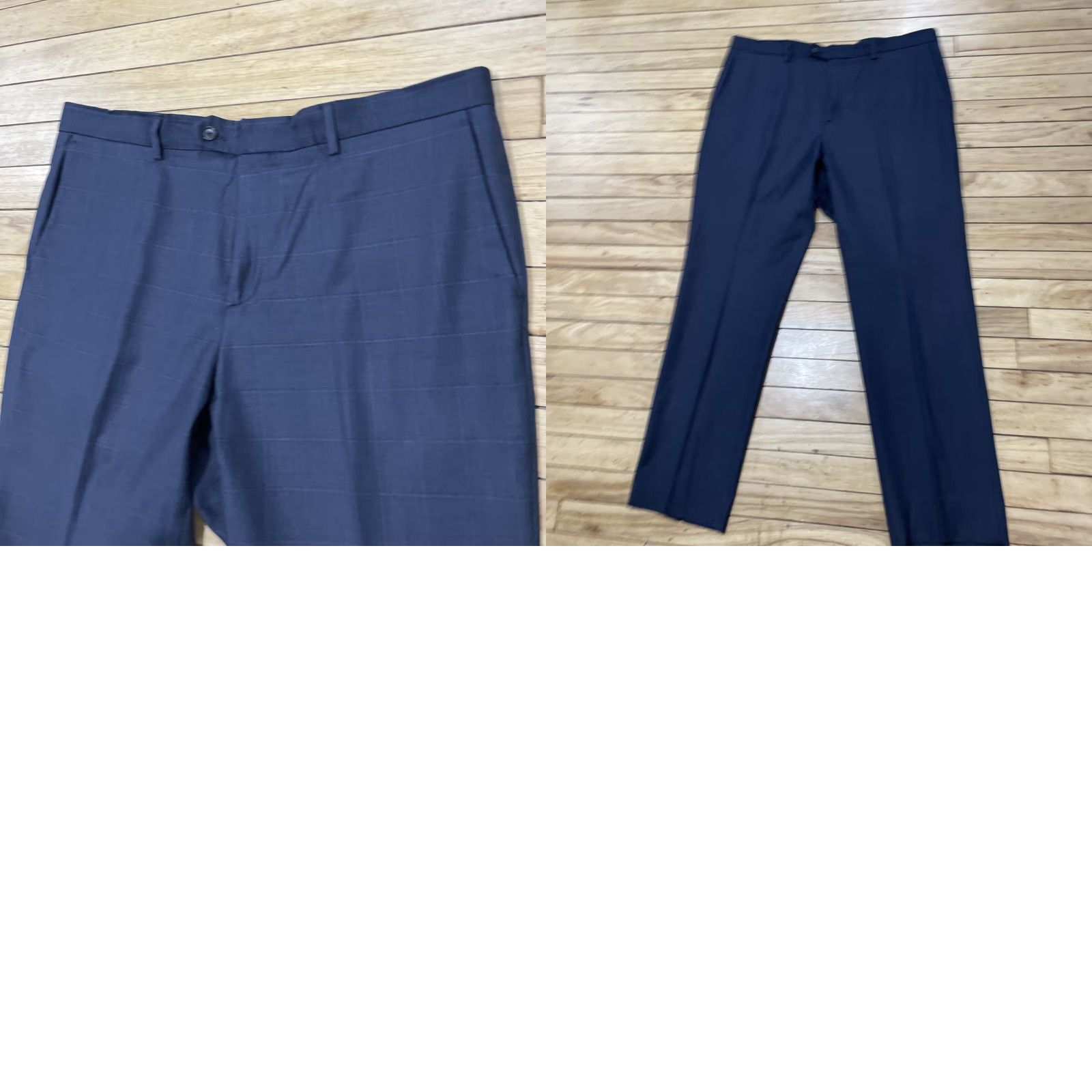 Vintage JACK SPADE Wool Pants Men 39 Blue Gray Plaid Preppy Dress Slacks Trousers 38x31 Pants Size US 39 - 10 Thumbnail