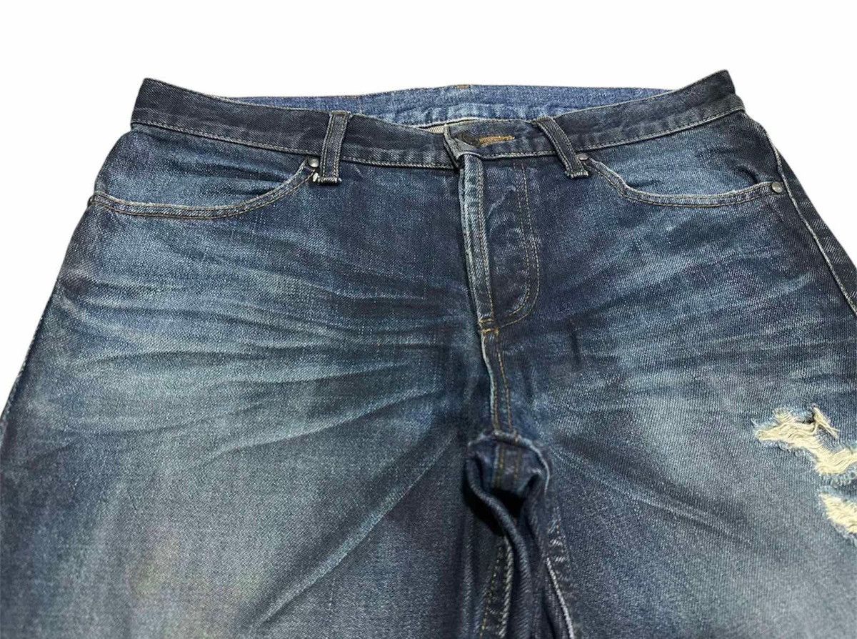 If Six Was Nine × Japanese Brand × Shellac 🔥Y2K Archived Shellac Flared Denim Mud Wash Distressed Size US 32 / EU 48 - 4 Thumbnail