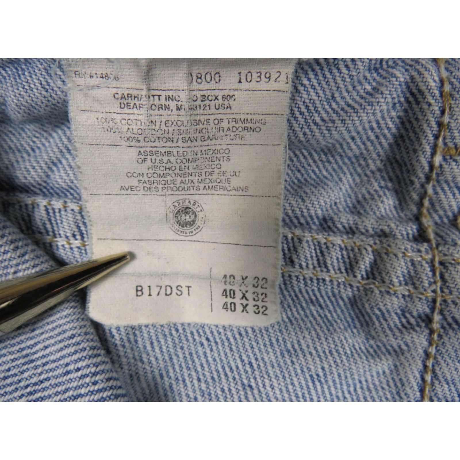 Carhartt Carhartt Jeans 40X32 Denim Relaxed Fit Men Regular Blue 40 32 Union Made Tapered Vintage? Size US 40 / EU 56 - 5 Thumbnail