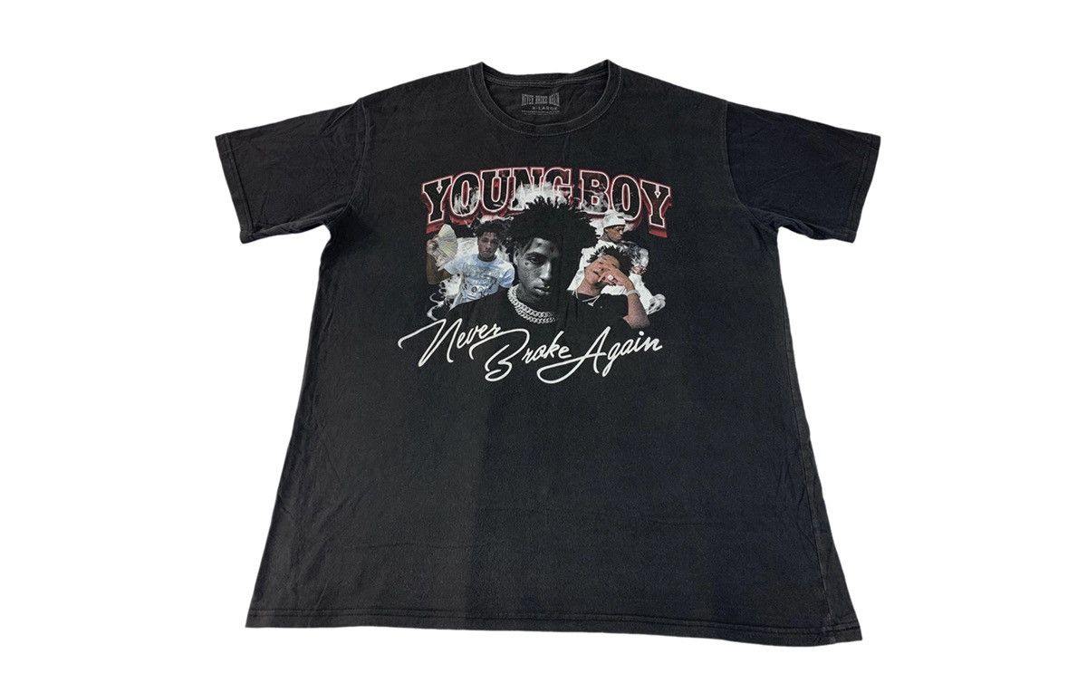 Rap Tees Young Boy Never Broke Again American Rapper Hiphop Tee Size US XL / EU 56 / 4 - 1 Thumbnail