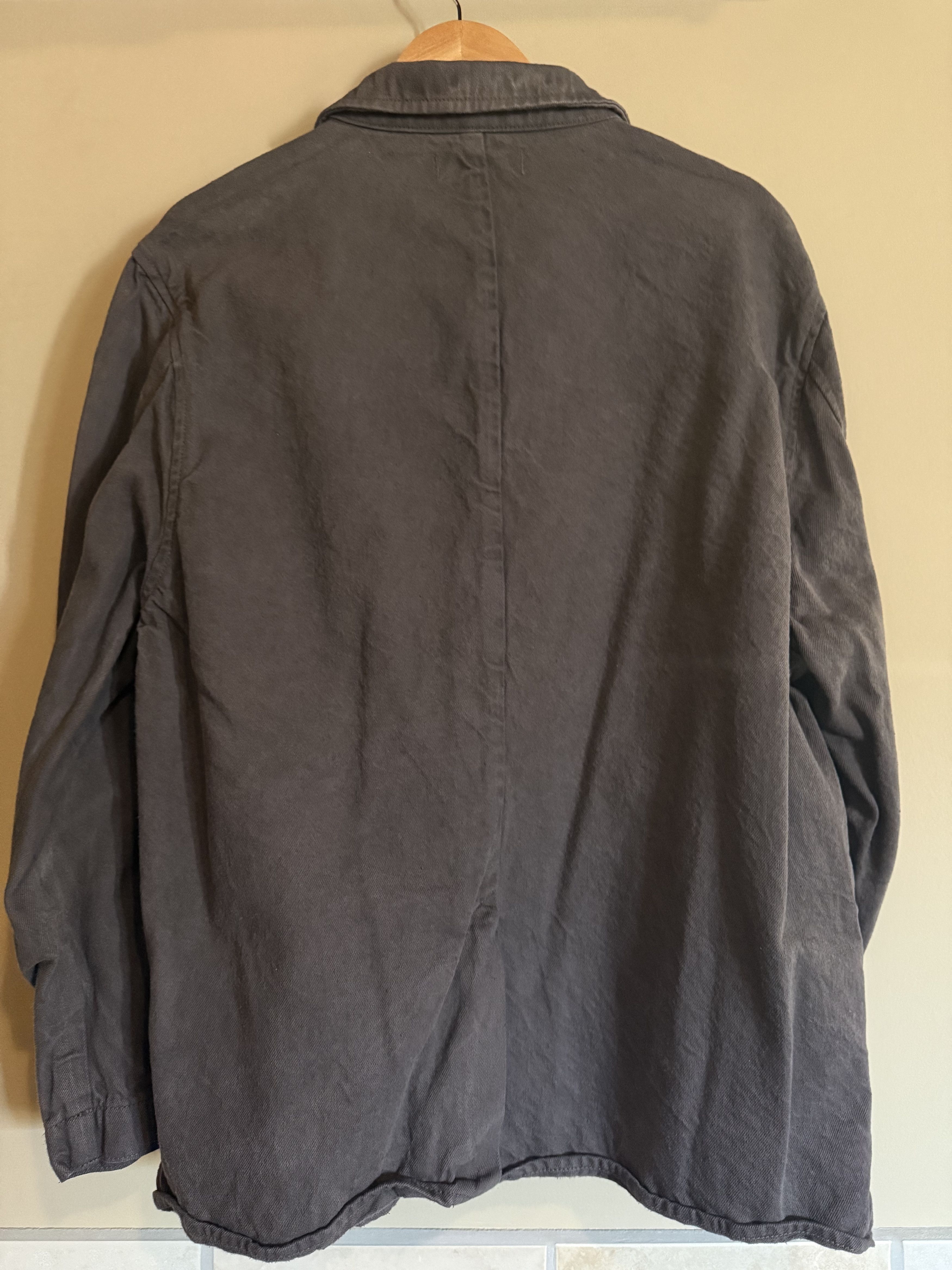 Madewell Madewell Cotton/Hemp Garment Dyed Gray Sport Coat XL Size 42R - 2 Thumbnail