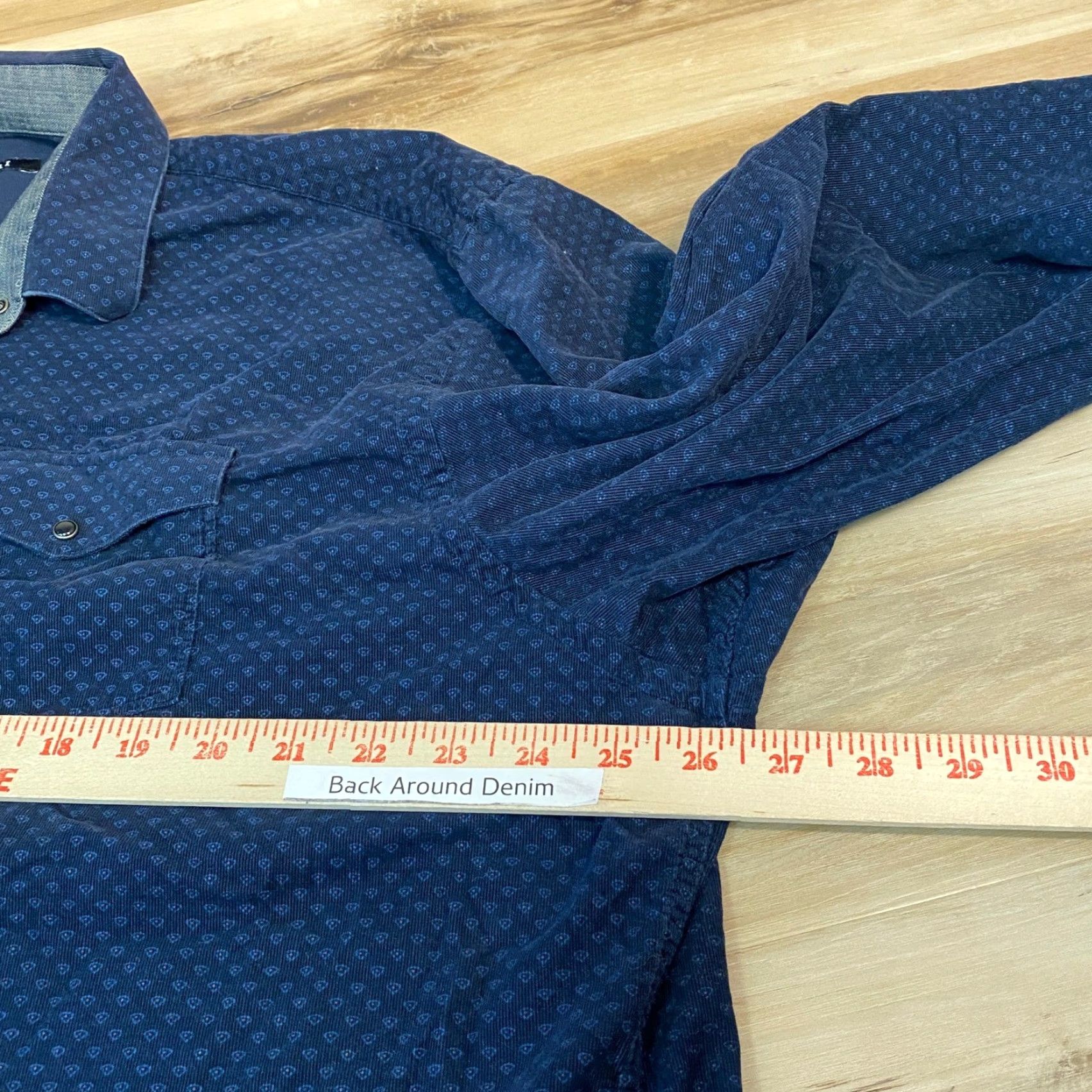Vintage Zagiri Button-Up Shirt Western Diamond Pattern 3XL Mens Blue Long Sleeve Collared Shirt Size US XXL / EU 58 / 5 - 6 Thumbnail