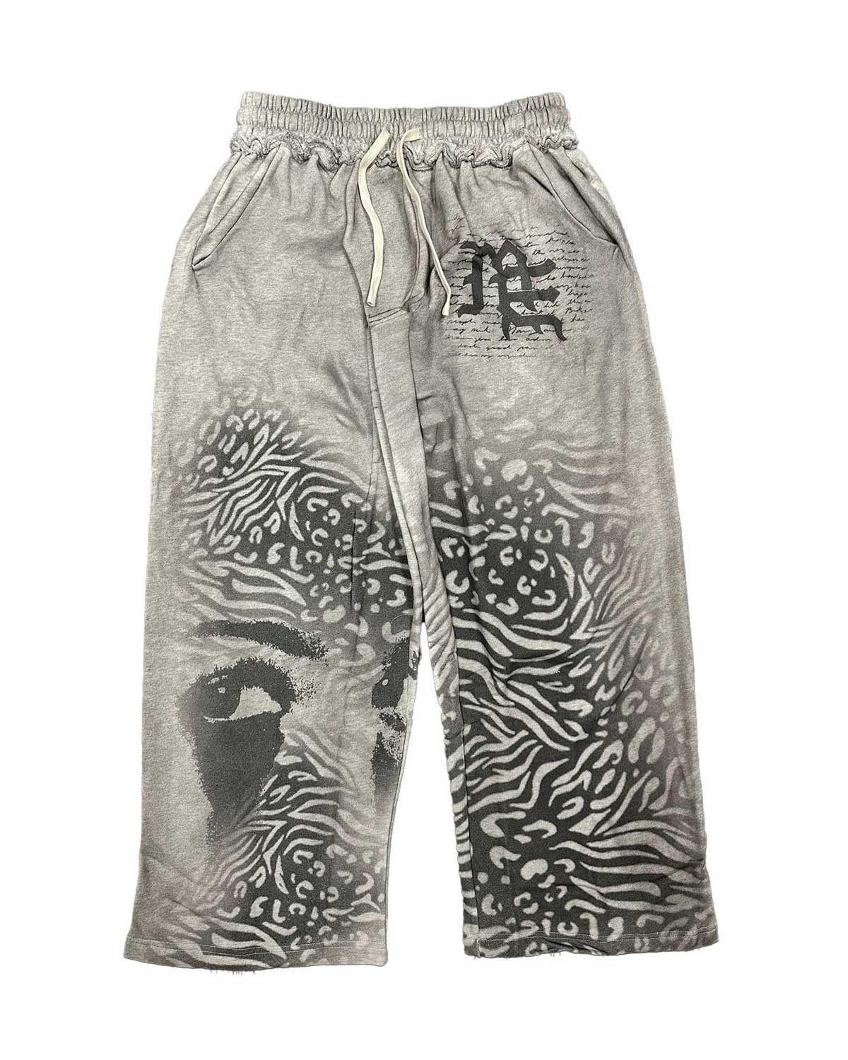 Other Mixed Emotions Striped Sweatpants Grey Size US 30 / EU 46 - 1 Thumbnail