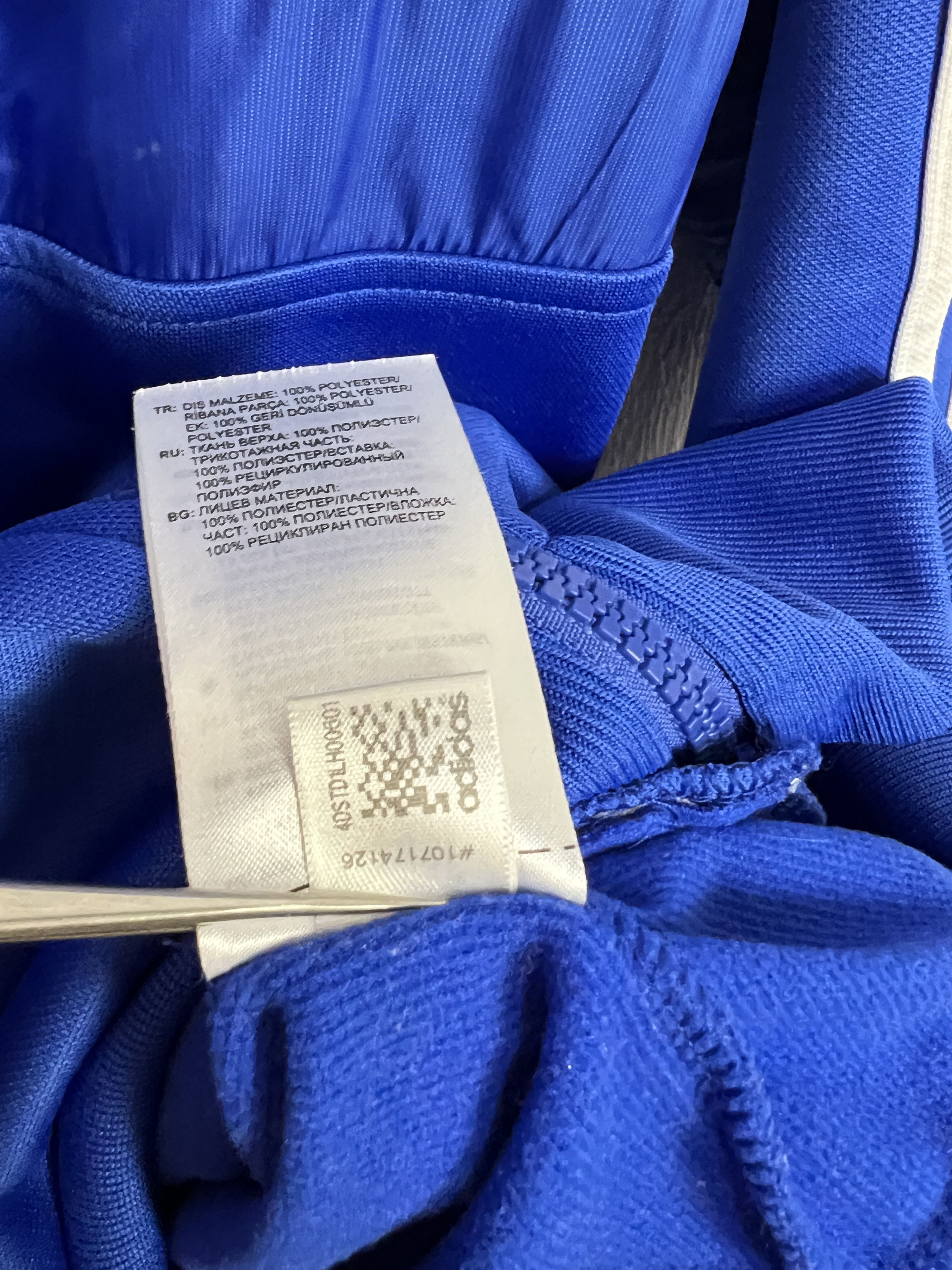 Adidas Adidas Chelsea Blue Football Jacket Zip Track Top Mens Rare Size US M / EU 48-50 / 2 - 14 Thumbnail
