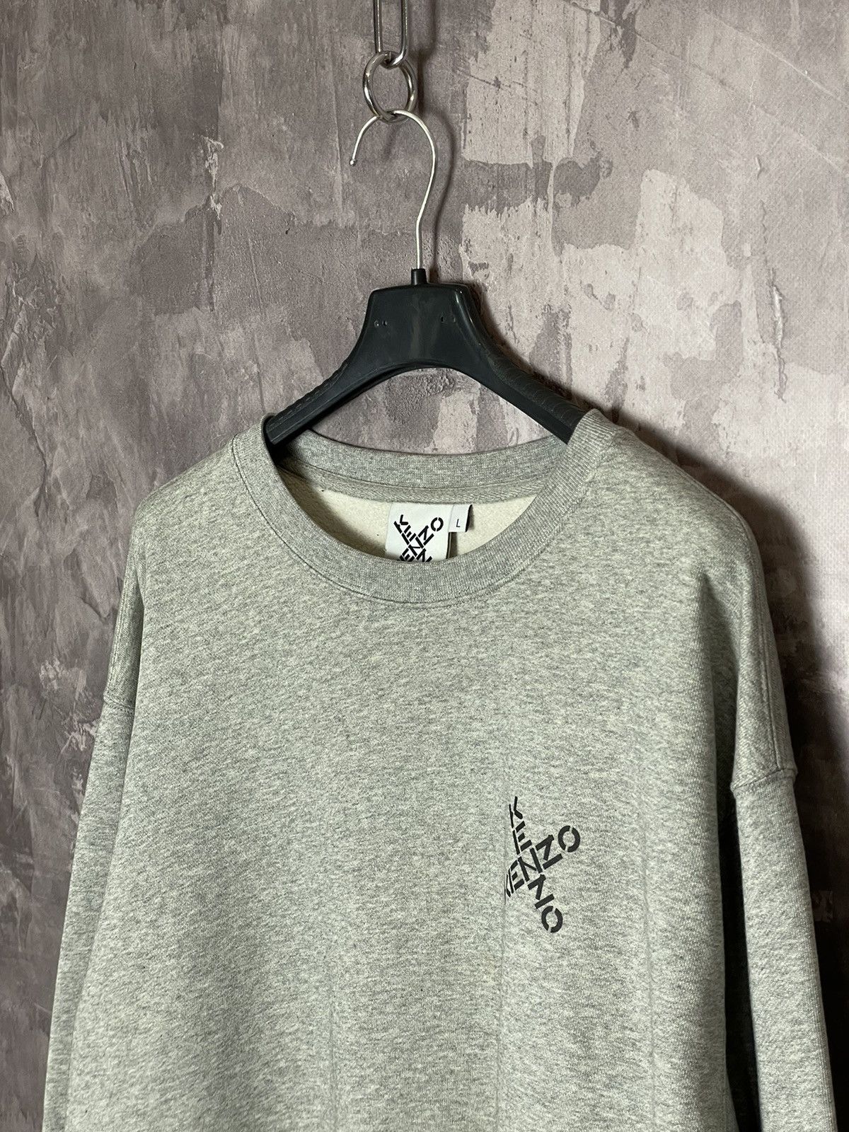 Hypebeast × Kenzo KENZO Sport 'Triple X' Gray sweatshirt Size US L / EU 52-54 / 3 - 8 Thumbnail