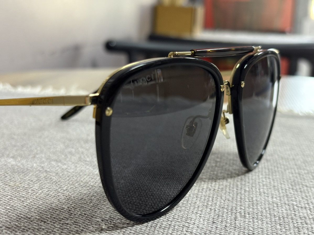 Gucci Gucci by Tom Ford Era Aviator Sunglasses Size ONE SIZE - 7 Thumbnail