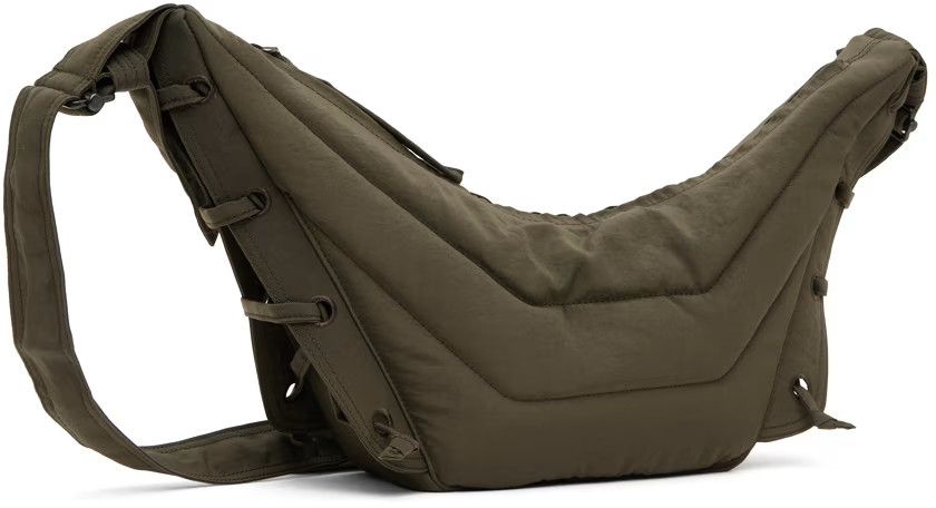 Lemaire Small Nylon Soft game bag Olive Size ONE SIZE - 4 Thumbnail