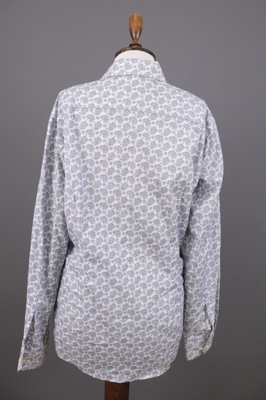 Eton Eton Slim White Floral Button Down Shirt Size 41 / 16 Size US M / EU 48-50 / 2 - 11 Thumbnail