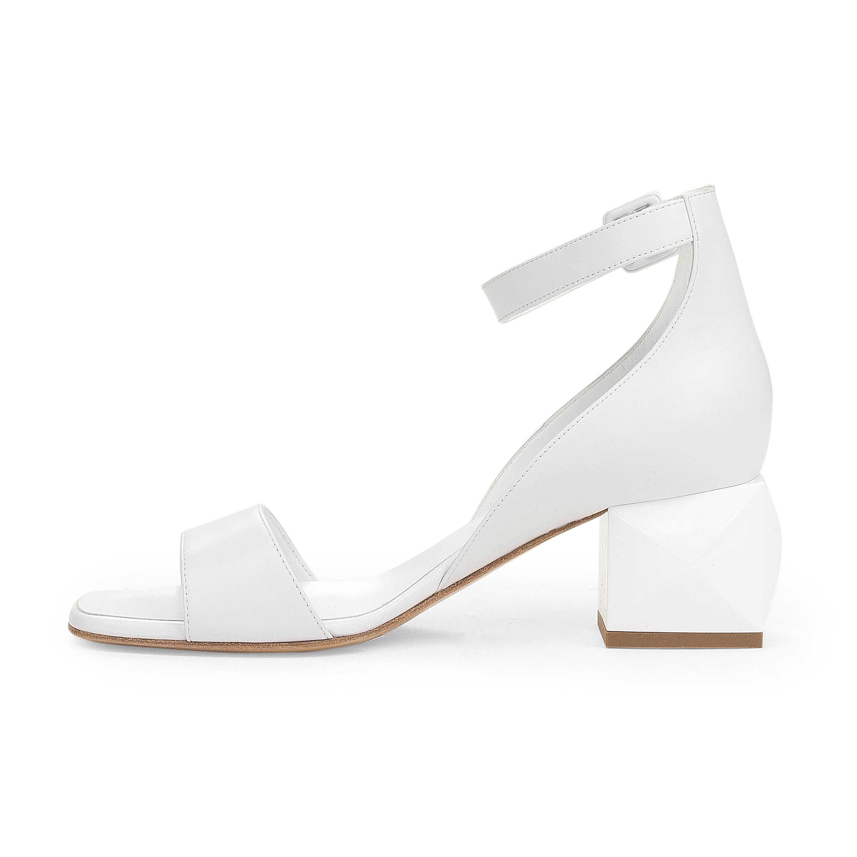 Hermes NIB HERMÈS White Choc Blanc Sandals Size 6.5/36.5 Size US 6.5 / IT 36.5 - 1 Thumbnail