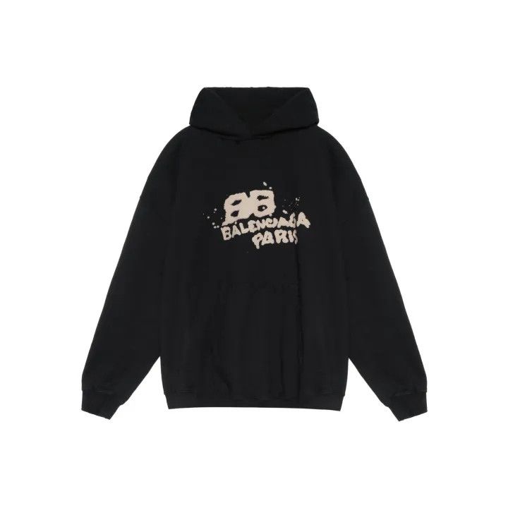 Balenciaga Balenciaga Logo Print Hoodie for Men 0079 Size US S / EU 44-46 / 1 - 1 Thumbnail