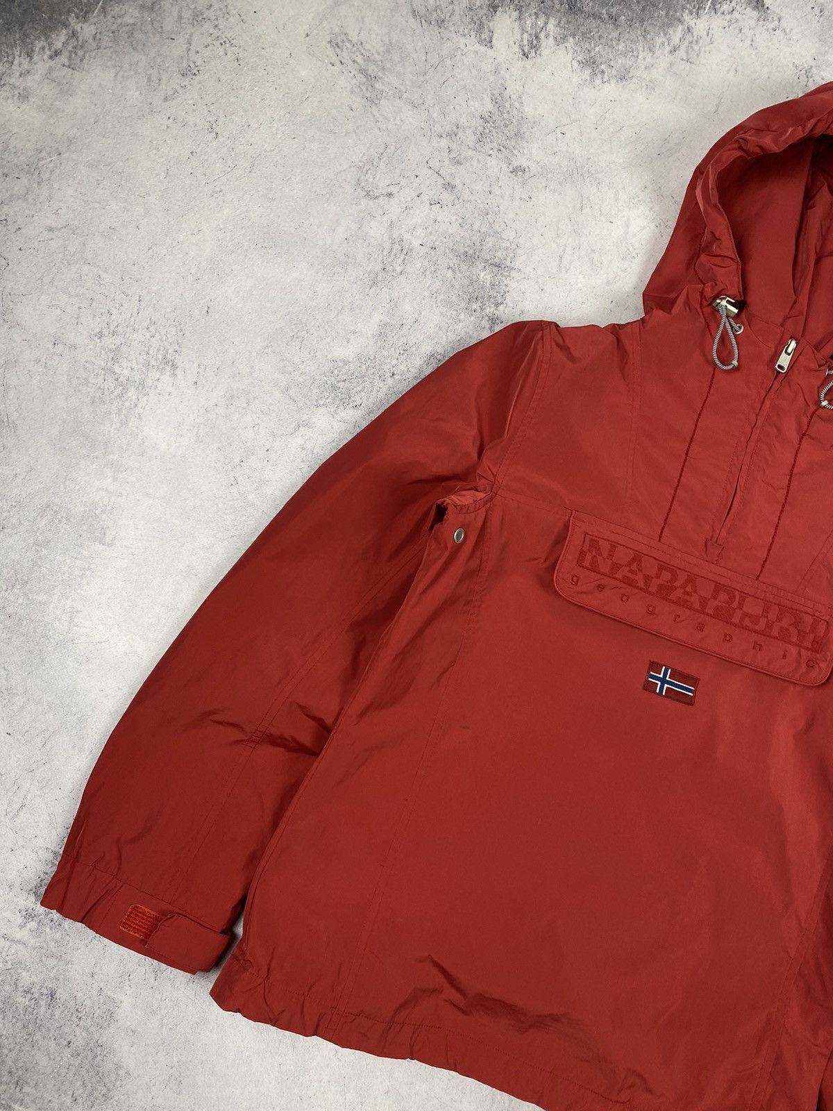 Napapijri Napapijri Rainforest Half Zip Anorak Hooded Nylon Jacket y2k Size M / US 6-8 / IT 42-44 - 2 Thumbnail