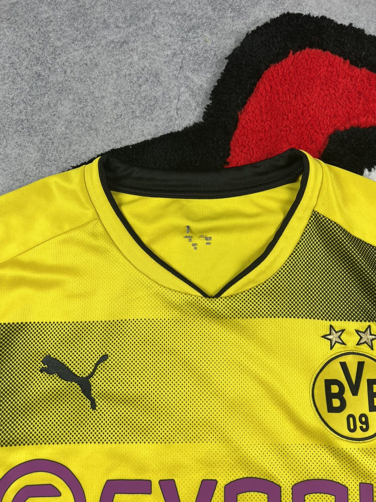 Puma Y2K Borussia Dortmund BVB 2017-18 Blockcore Soccer Jersey Size US L / EU 52-54 / 3 - 4 Thumbnail