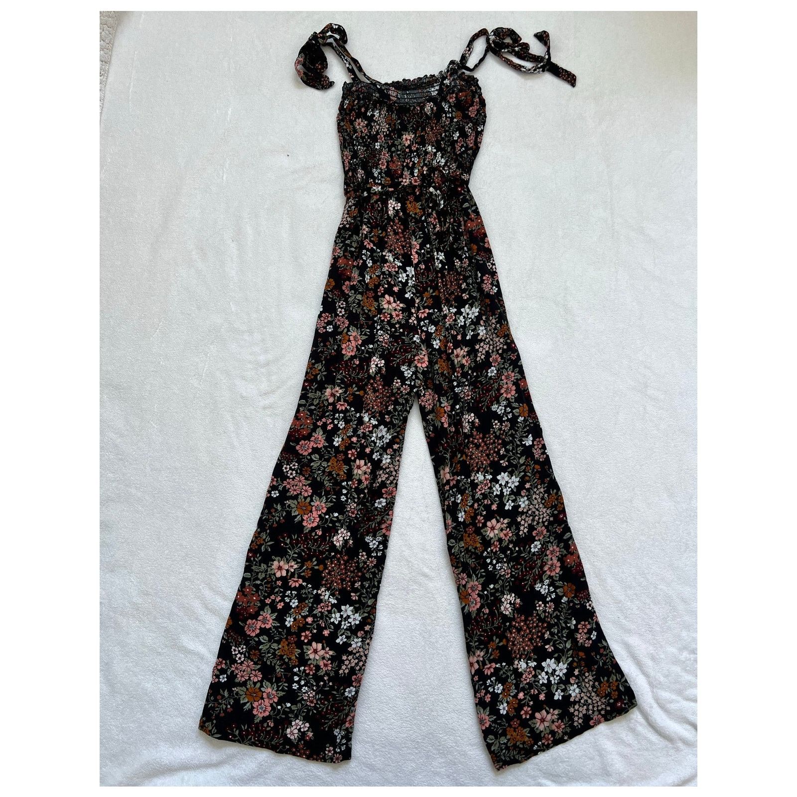 Abercrombie & Fitch Abercrombie & Fitch Sleeveless Floral Jumpsuit XS Size 24" / US 00 / IT 34 - 4 Thumbnail