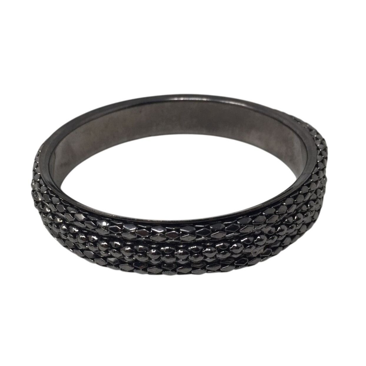 Other Women's Black/Silver Tone Gunmetal Mesh Chain Bangle Bracele Size ONE SIZE - 1 Thumbnail