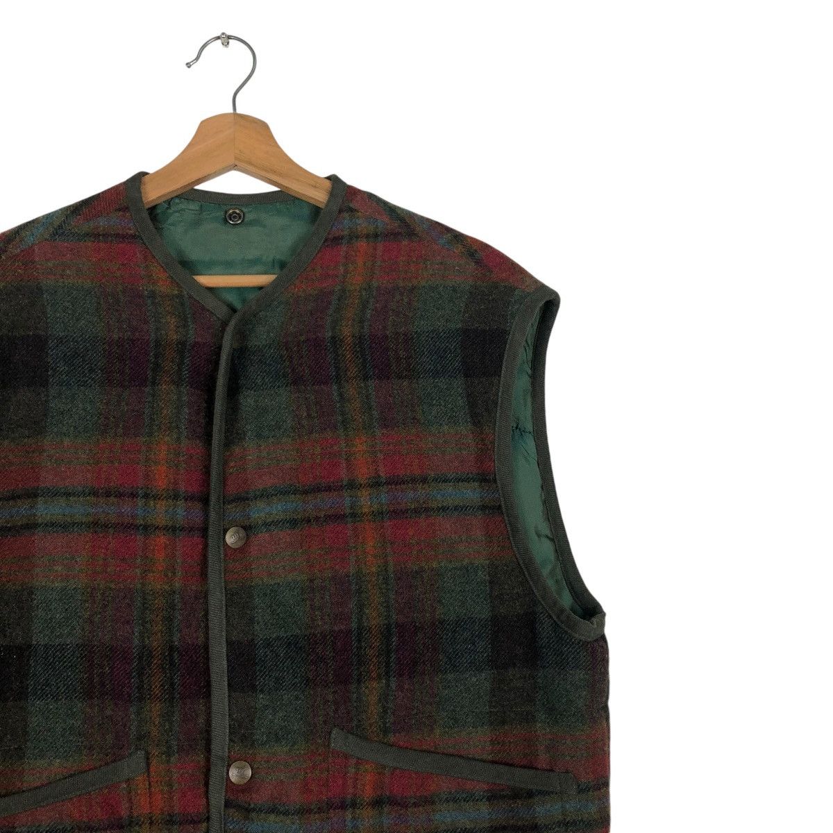 Japanese Brand 🔥VINTAGE WOOL VEST CHECK TARTAN DESIGN HENRY COTTON ITALY Size US M / EU 48-50 / 2 - 6 Thumbnail