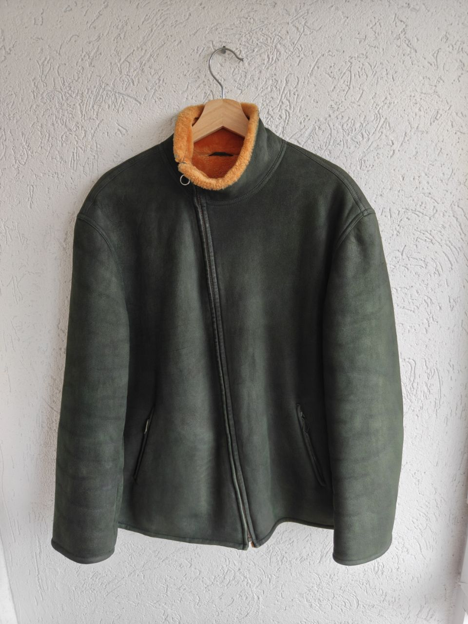 Hermes Hermes Paris Shearling Leather Fur Asymmetrical Zip Jacket Size US L / EU 52-54 / 3 - 1 Thumbnail