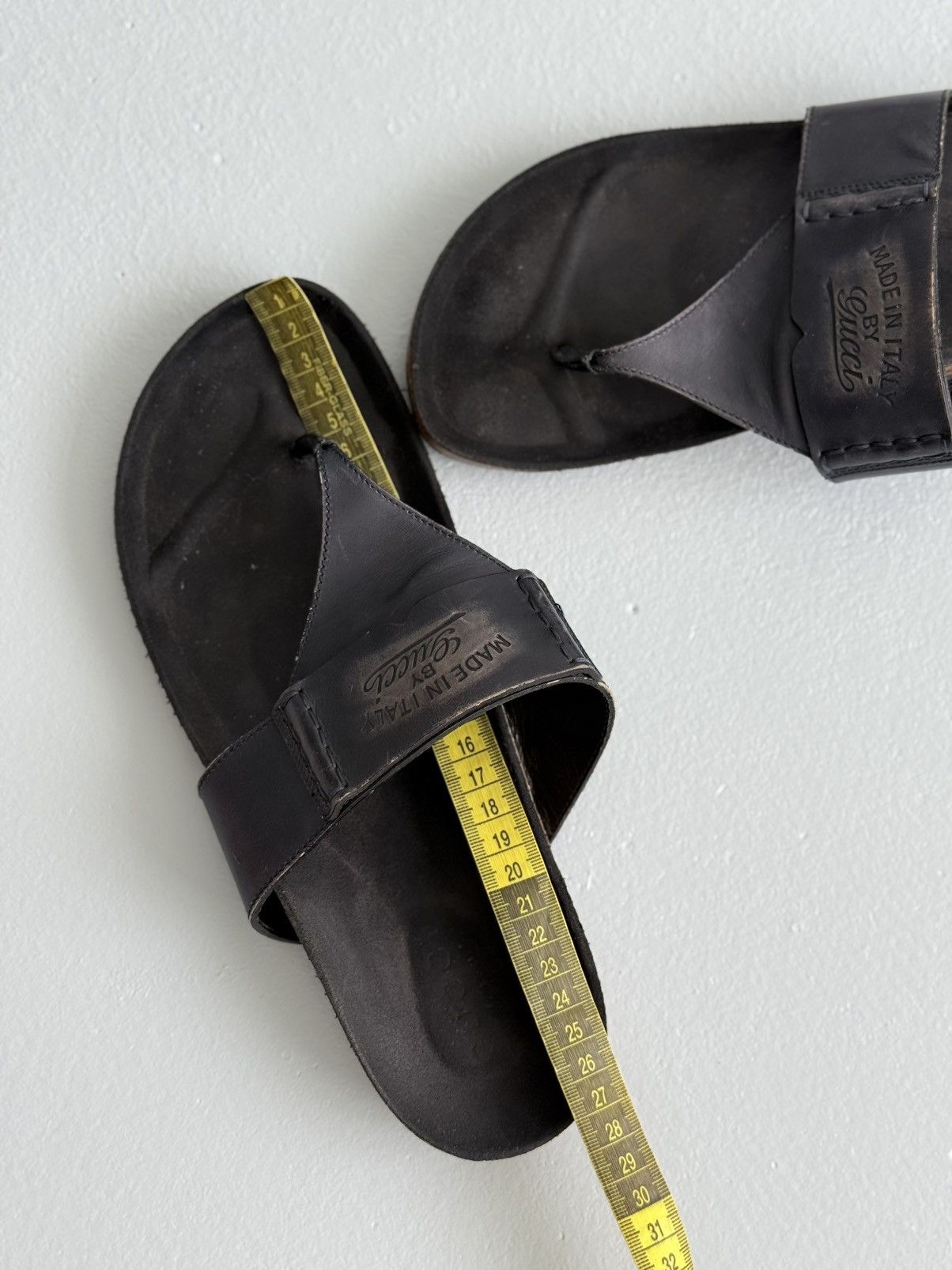 Gucci Gucci Italy Leather Cork Footbed Thong Sandals Flip Flops Size US 9 / EU 42 - 12 Thumbnail