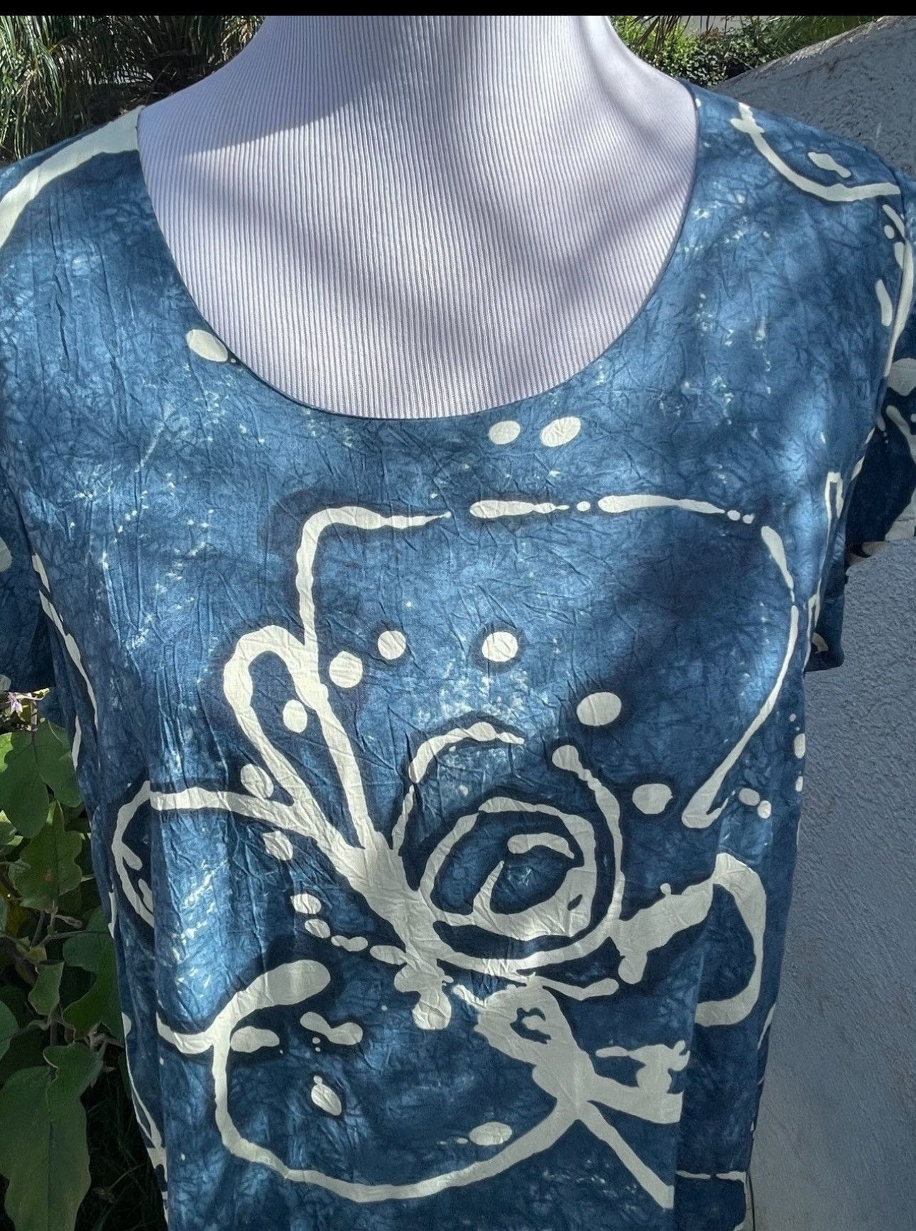 Jams World New Jams World Hula Moon Ice Flower Dress Blue Women's XL Size XL / US 12-14 / IT 48-50 - 3 Thumbnail