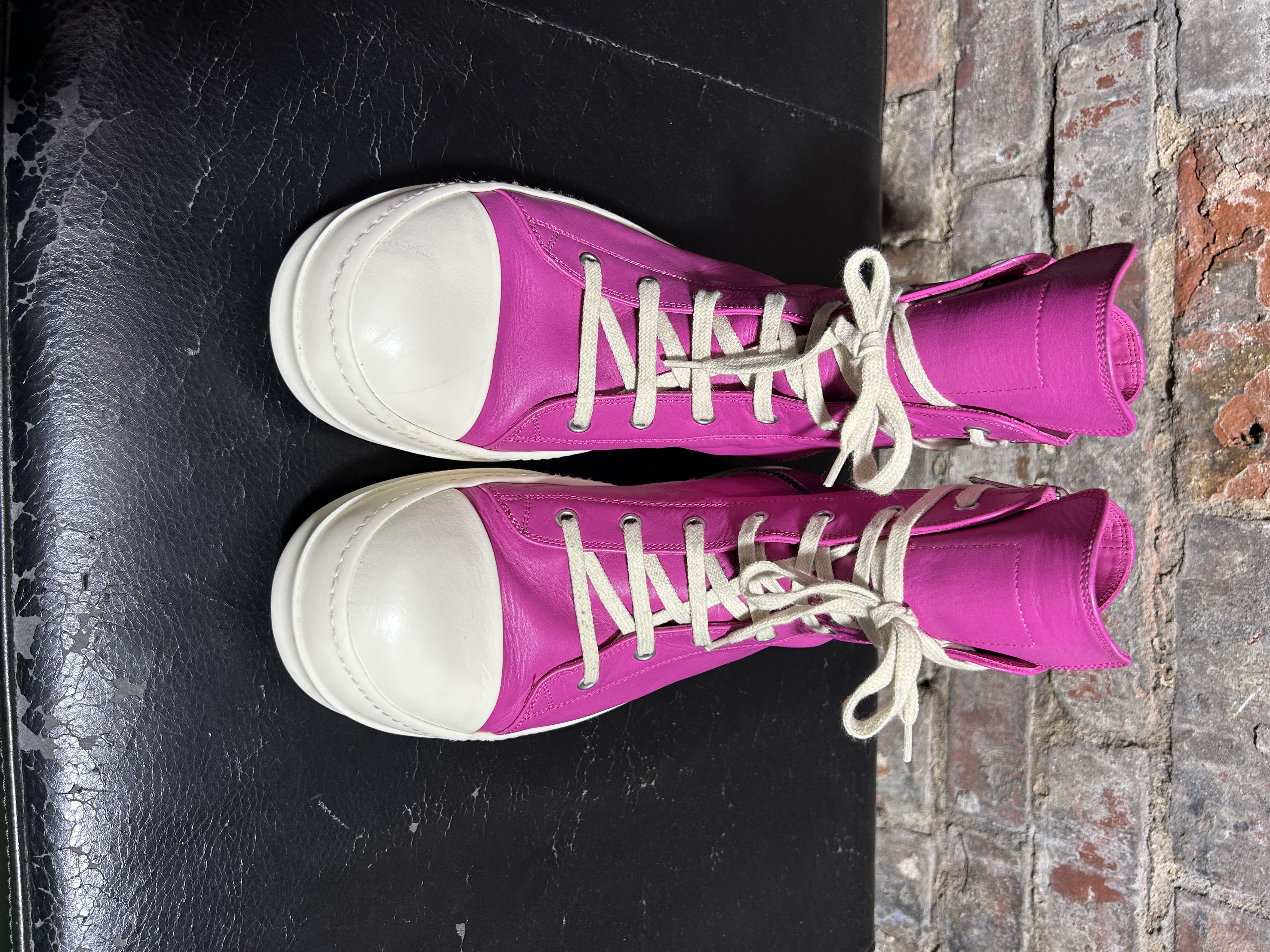 Rick Owens Hot Pink Ramones Footwear